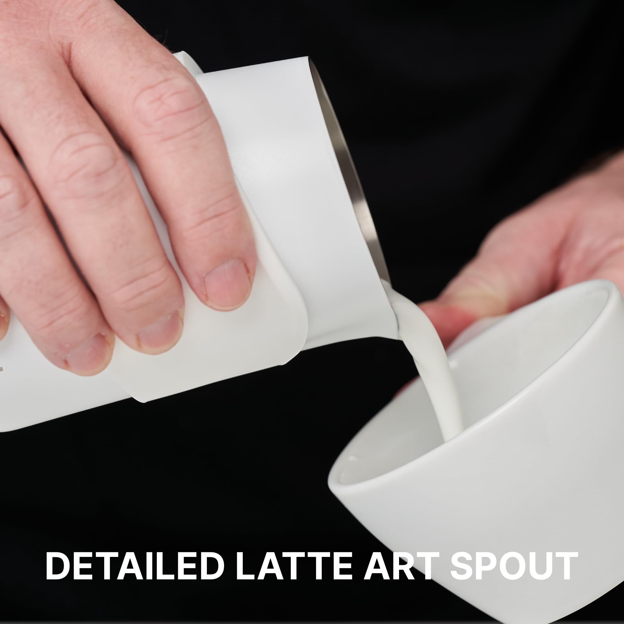 Subminimal Flowtip Handless Jug | Stovetop Milk Frothing, Foaming Pitcher For Premium Barista-Style Coffee | Cappuccino & Latte