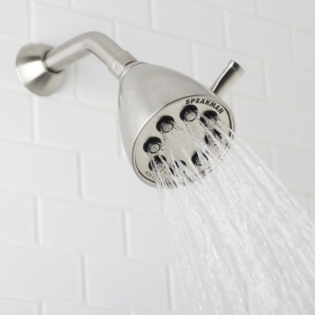 Speakman, Brushed Nickel S-2251-Bn-E175 Signature Icon Anystream Adjustable Solid Brass Shower Head, 175 Gpm