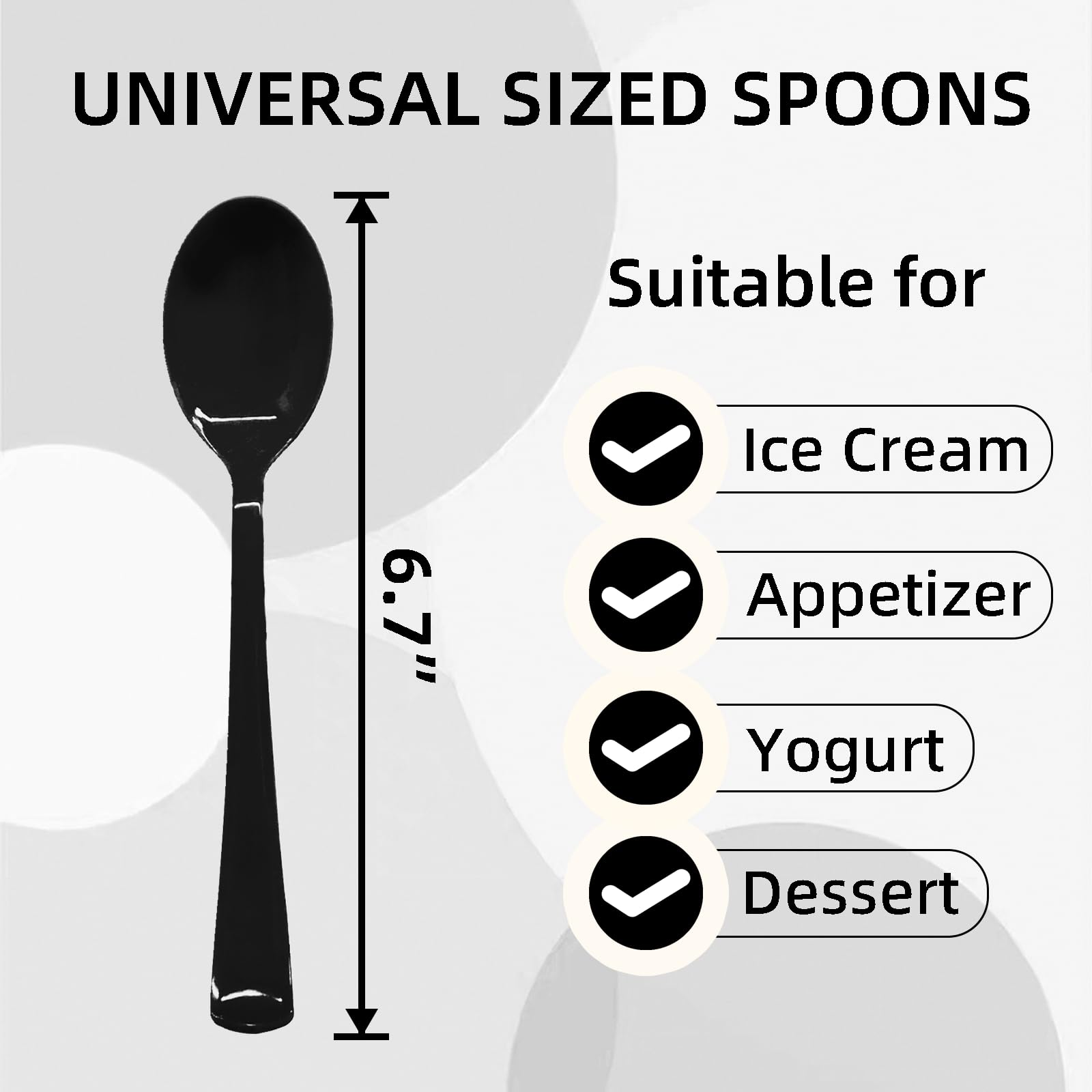 50 Pcs Orange Plastic Spoons, Orange Plastic Cutlery Heavy Duty 50 Spoons for Birthday, Autumn, Halloween, Thanksgiving Day