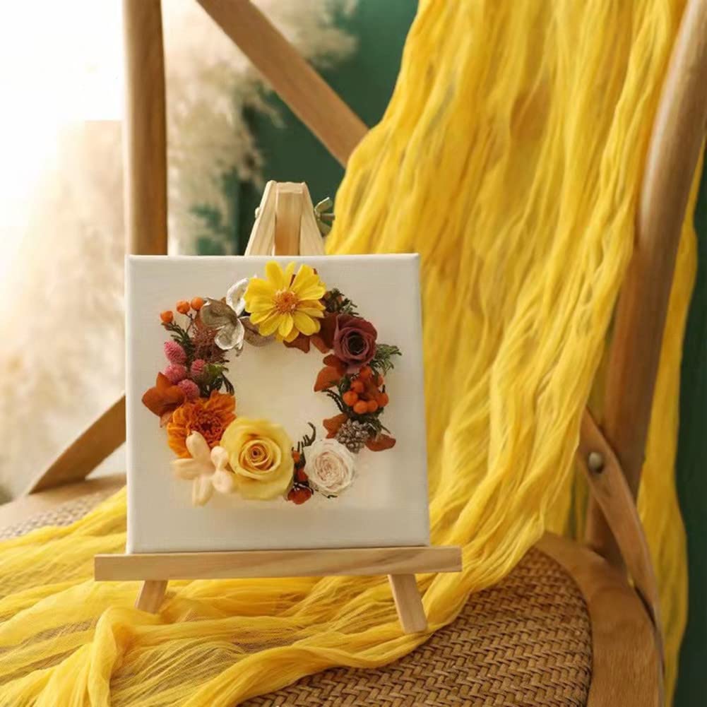 Joanlody Yellow Cheesecloth Table Runner 10Ft Rustic Gauze Cheese Cloth Table Runner Boho Easter Spring Summer Table Runner For