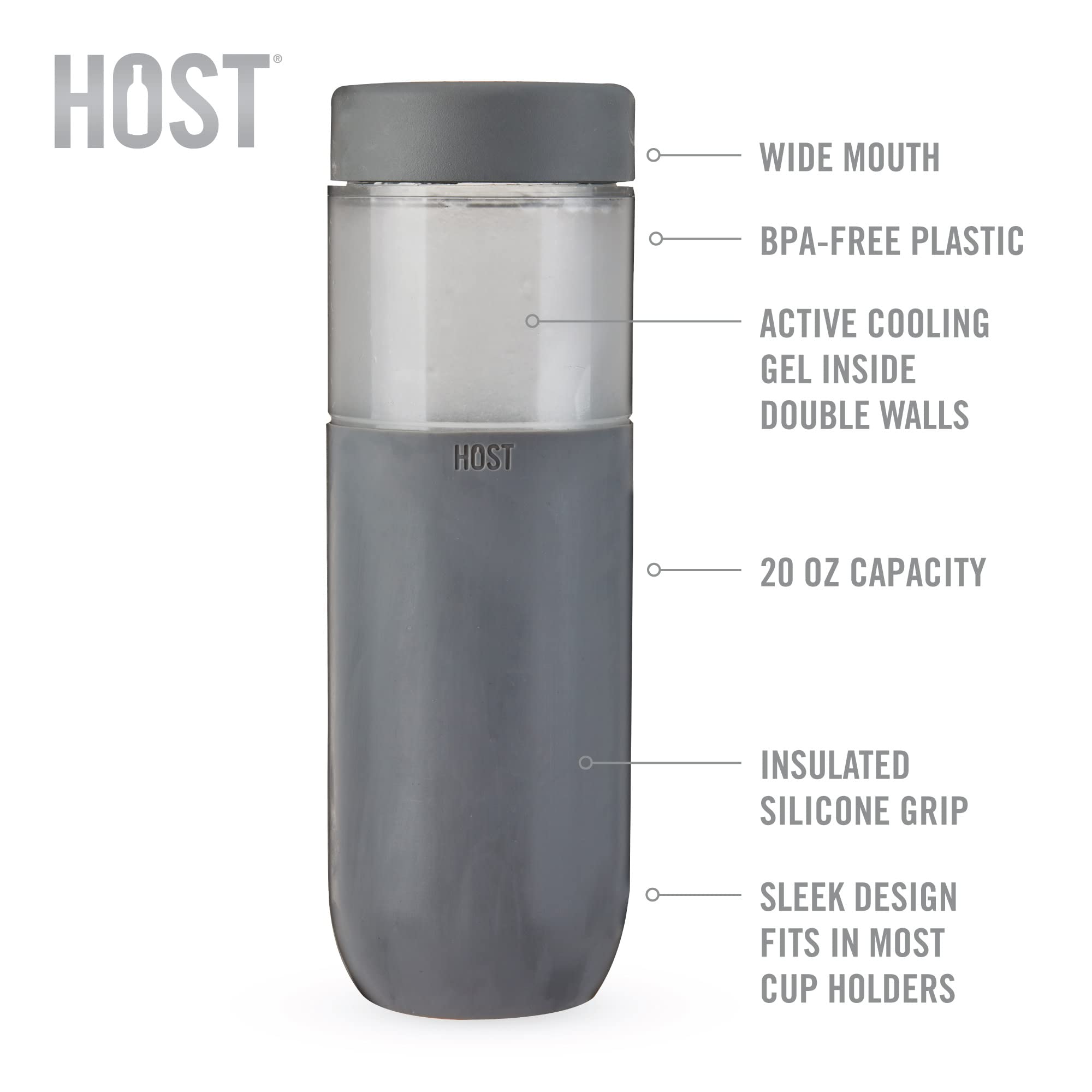 Freeze Bottle In Gray By Host