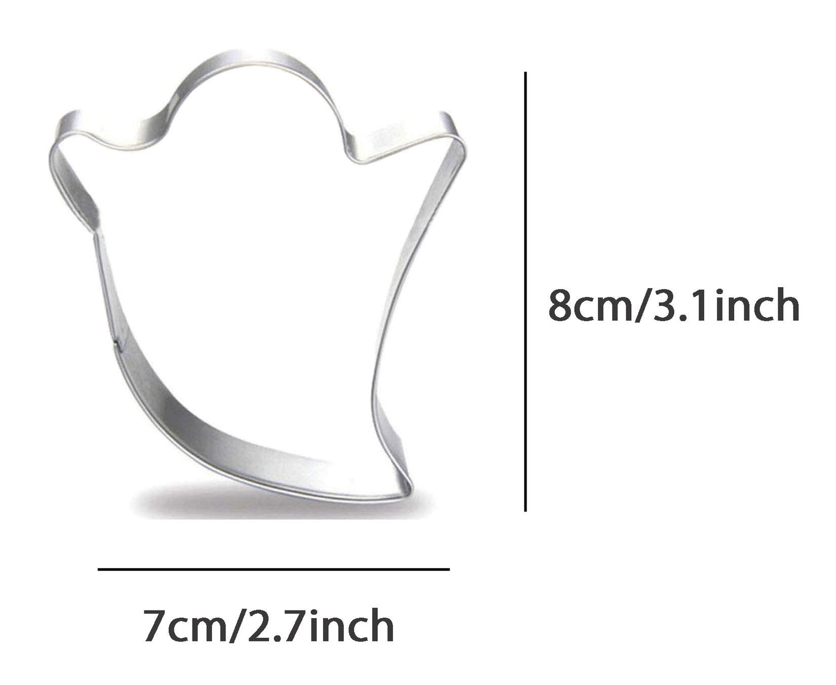 Wjsyshop Ghost Cookie Cutter For Halloween Party Stainless Steel