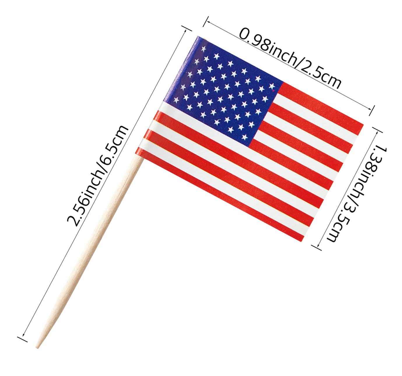 Stidsds 200 Countries Toothpick Flags Mini Small Country National Cupcake Toppers Stick Flag World International Festival Party