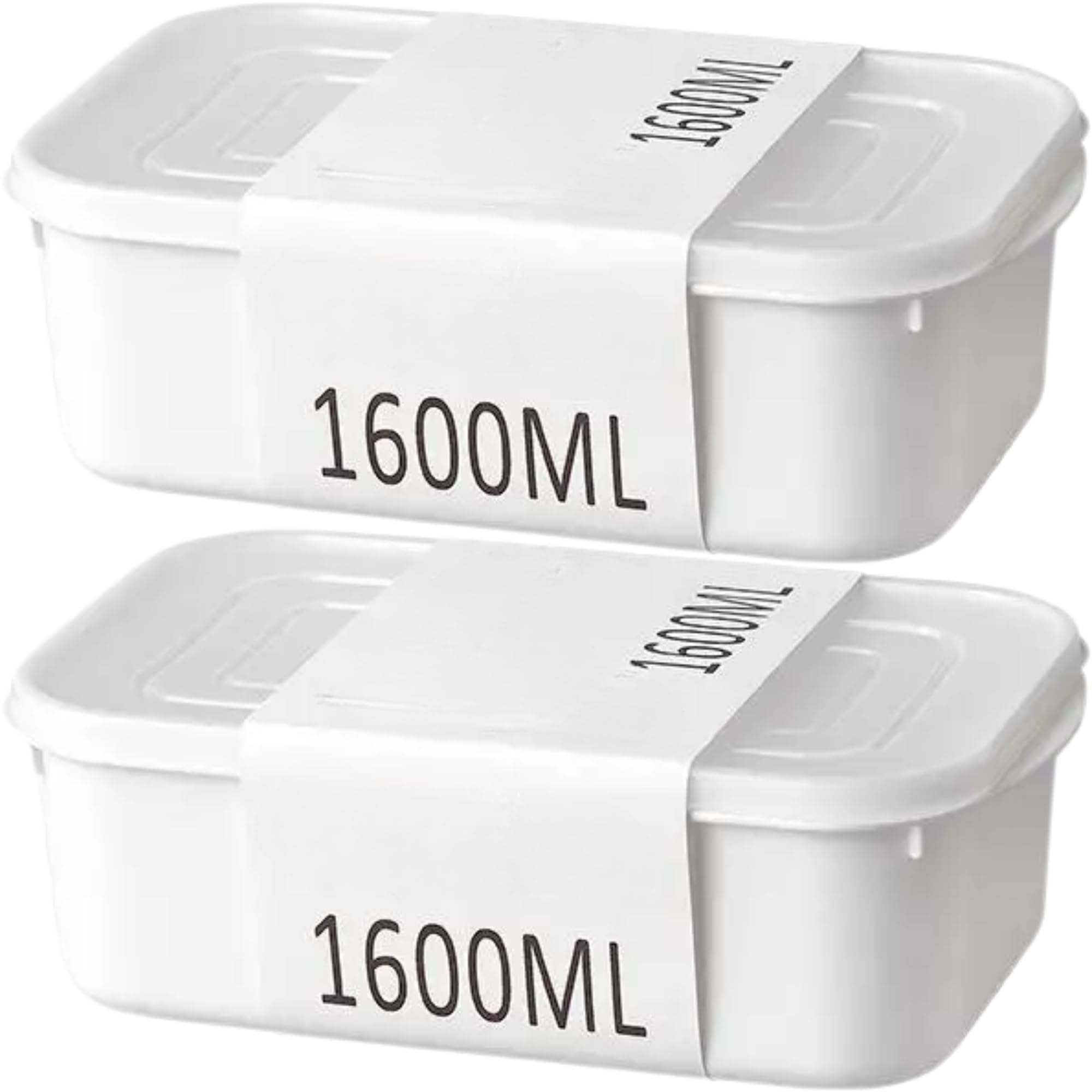 Turbid 21600Ml Refrigerator Food Storage Containers, Pp5 Polypropylene Box, Stackable Commercial Quality Lunchbox With Covers, 