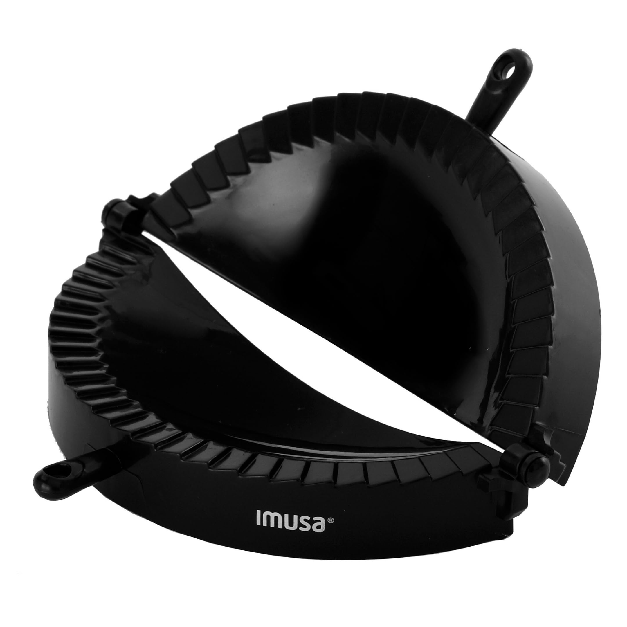 IMUSA USA Jumbo IMU71006W Easy to Use Plastic Empanada Mold, Black