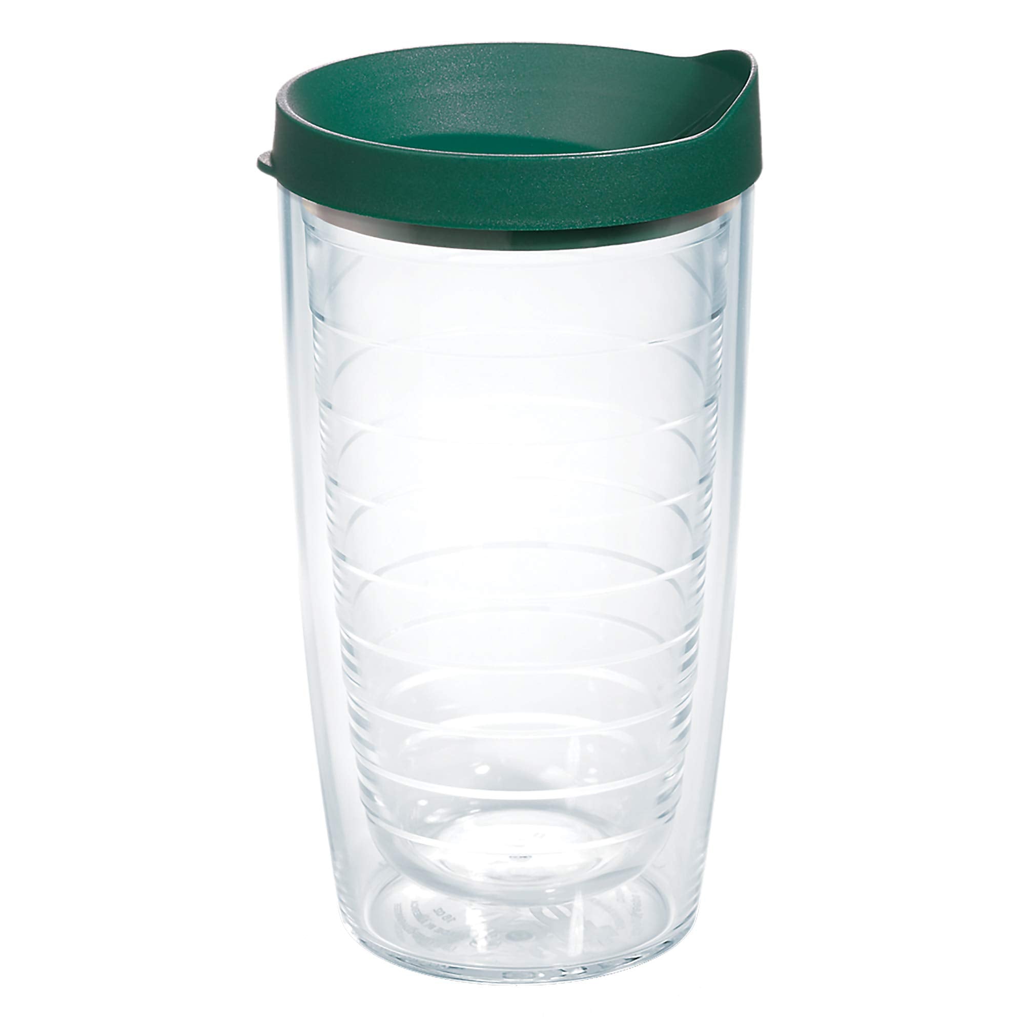 Tervis Clear & Colorful Lidded Made In Usa Double Walled Insulated Tumbler Travel Cup Keeps Drinks Cold & Hot, 16Oz, Hunter Gree