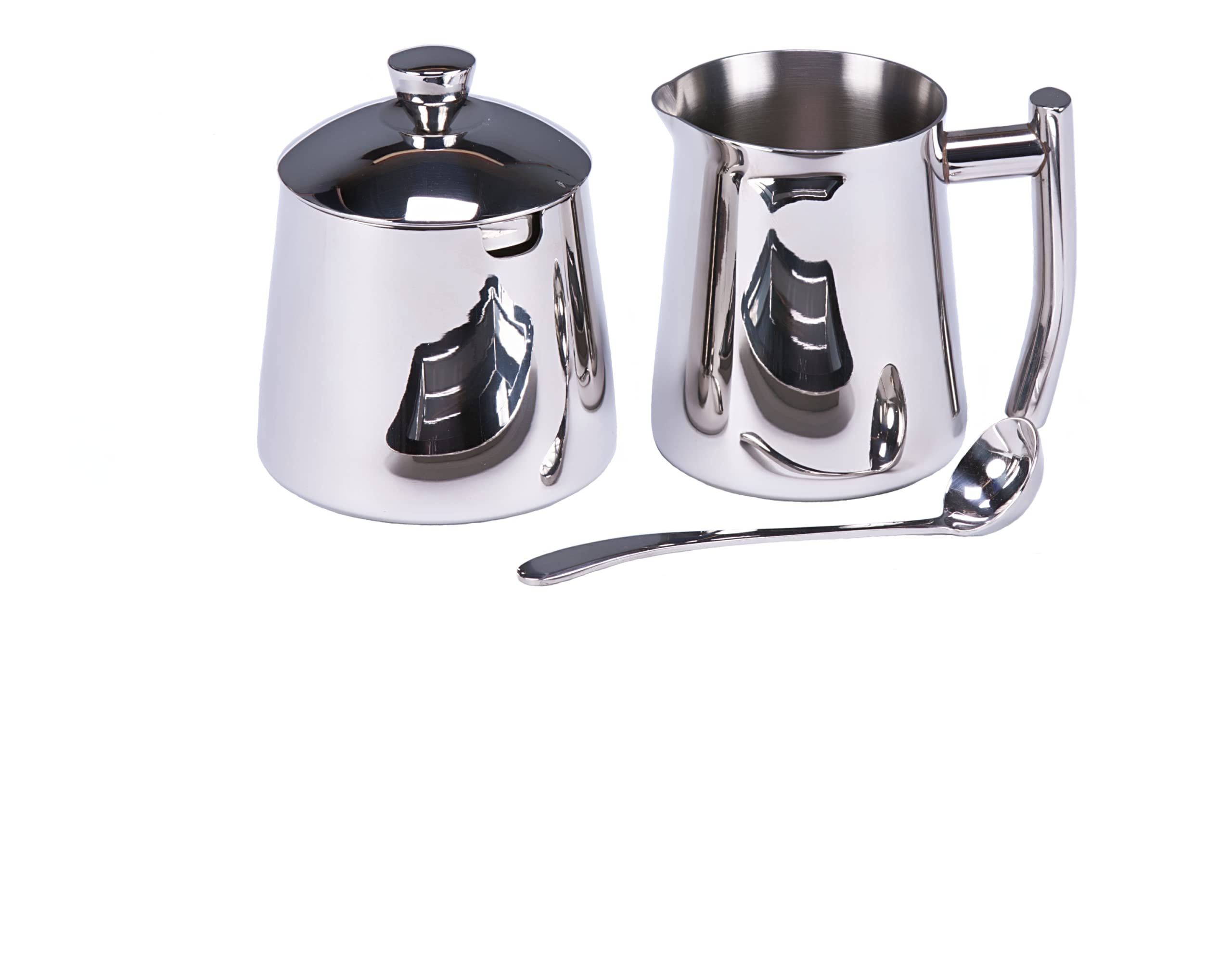 Frieling Usa 18/10 Stainless Steel Creamer And Sugar Bowl Set - Creamer Pitcher - Metal Creamer And Sugar Set - Stainless Steel
