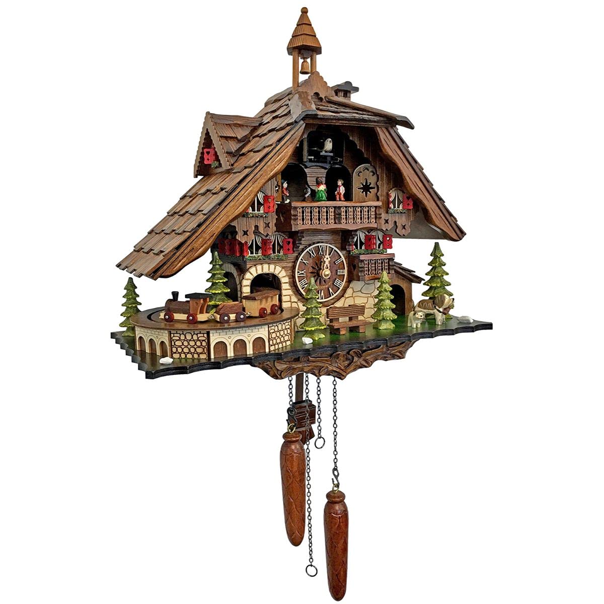 Alexander Taron 48110QMT ENGSTLER Battery-Operated Cuckoo Clock-Full Size, Multi