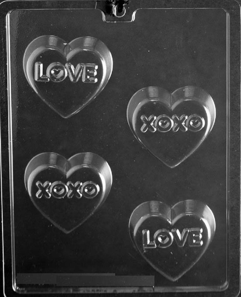 Grandmama'S Goodies V179 Love Xo Valentine Wedding Cookie Chocolate Candy Soap Mold With Exclusive Molding Instructions