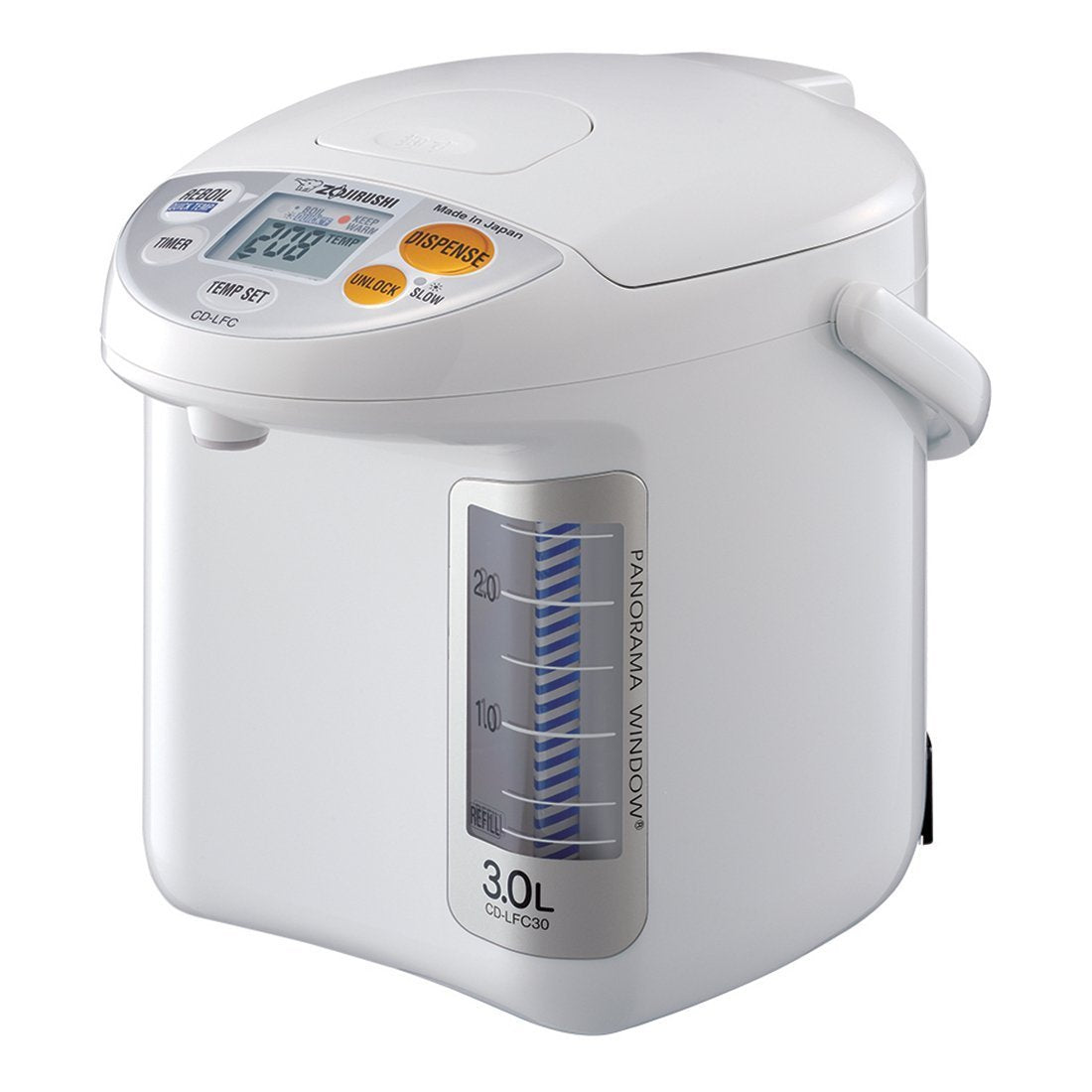 Zojirushi Cd-Lfc30 Panorama Window Micom Water Boiler And Warmer, 101 Oz/3.0 L, White