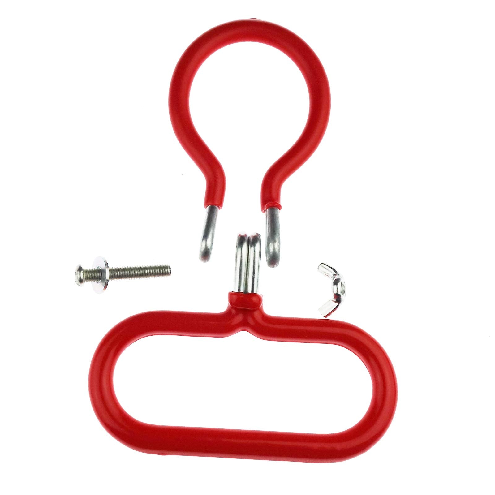Zelerdo 2 Pack Carboy Handle For Smooth Neck 3 Gallon 5 Gallon 6 Gallon 6.5 Gallon Glass Carboys (Red)