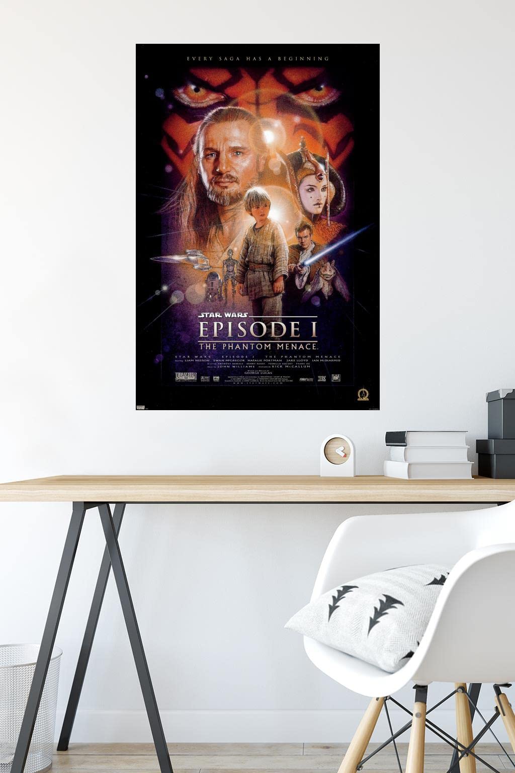 Trends International 24X36 Star Wars: The Phantom Menace - One Sheet Wall Poster, 24'' X 36'', Premium Unframed Version