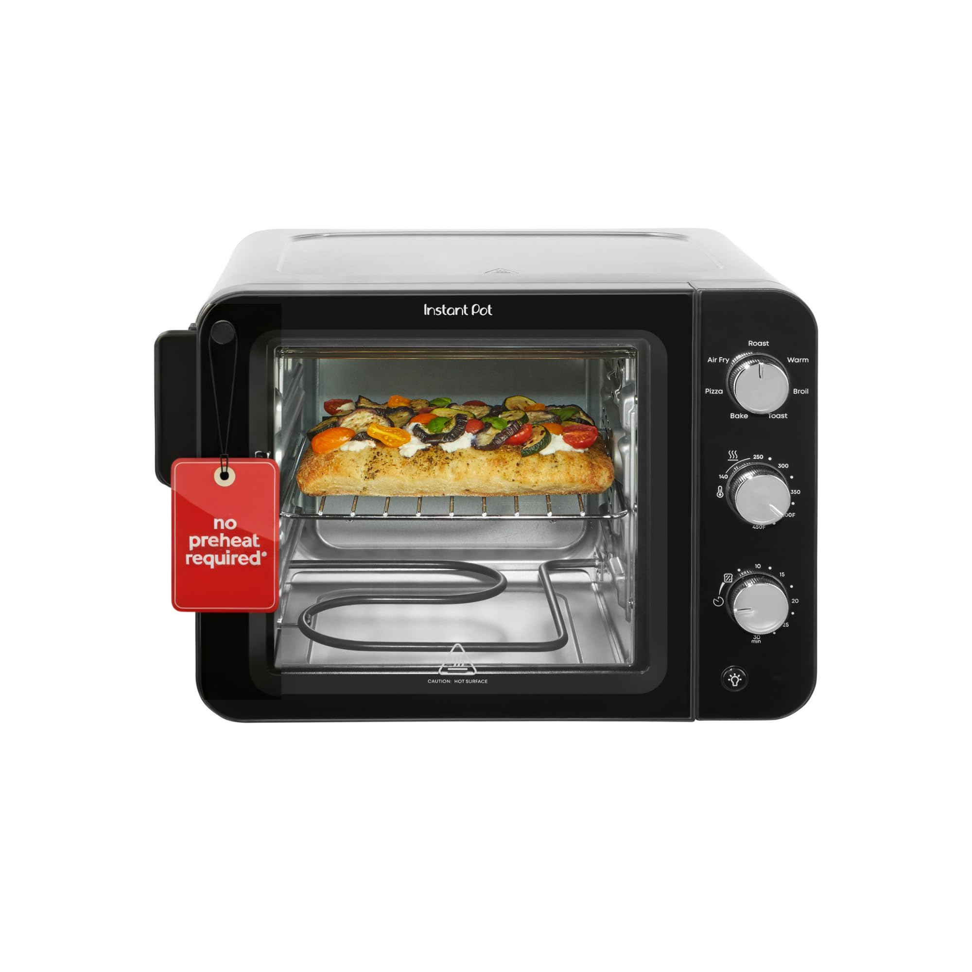 Instant Pot No Preheat Required* 4-Slice Air Fryer Toaster Oven with InstantHeat Technology, 7-in-1, Air Fry, Bake, Toast, Roast