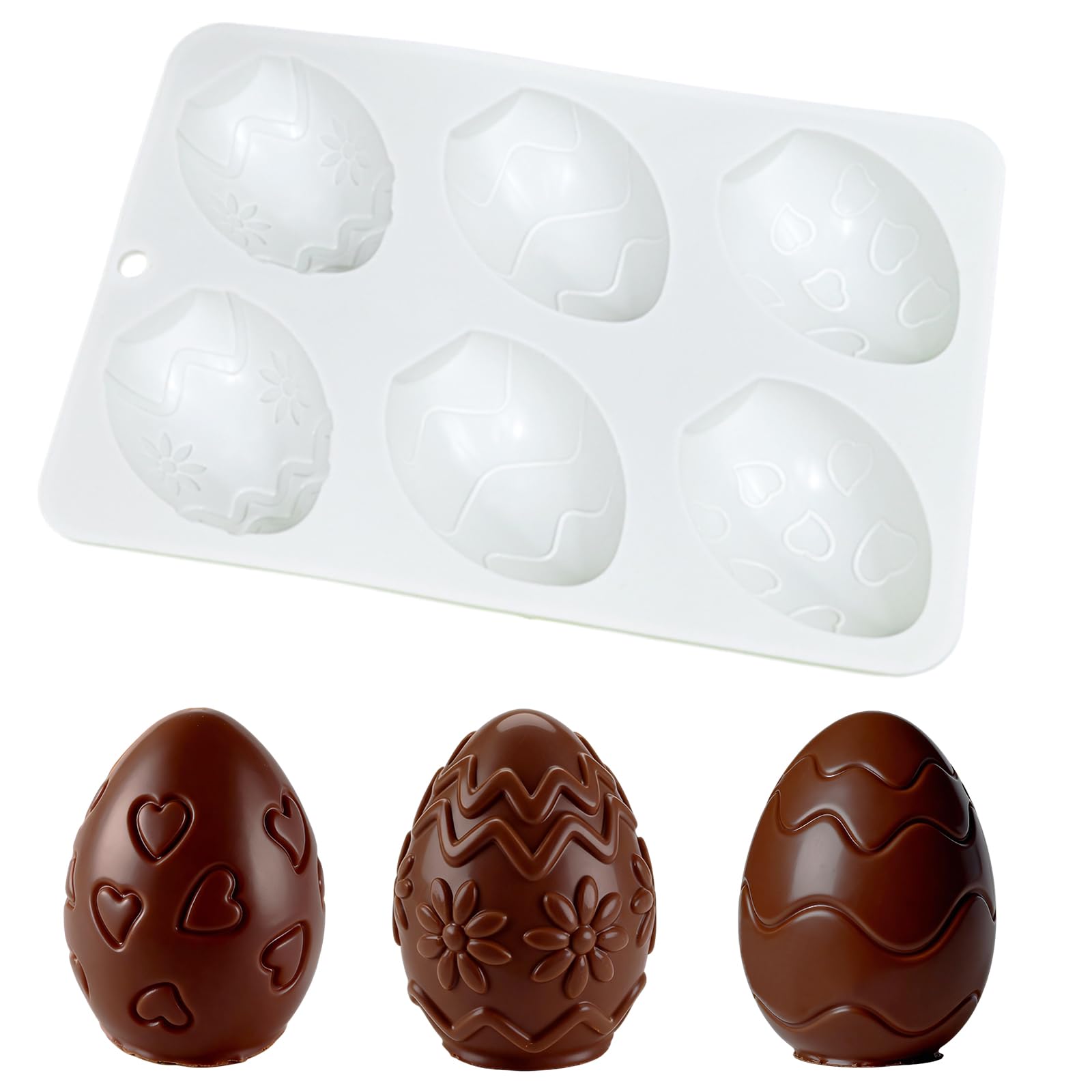 Silicone Easter Mousse Cake Mold Nonstick Baking Chocolate Jelly Pudding Molds for Easter Birthday Ice Cream Loaf Muffin Candy P