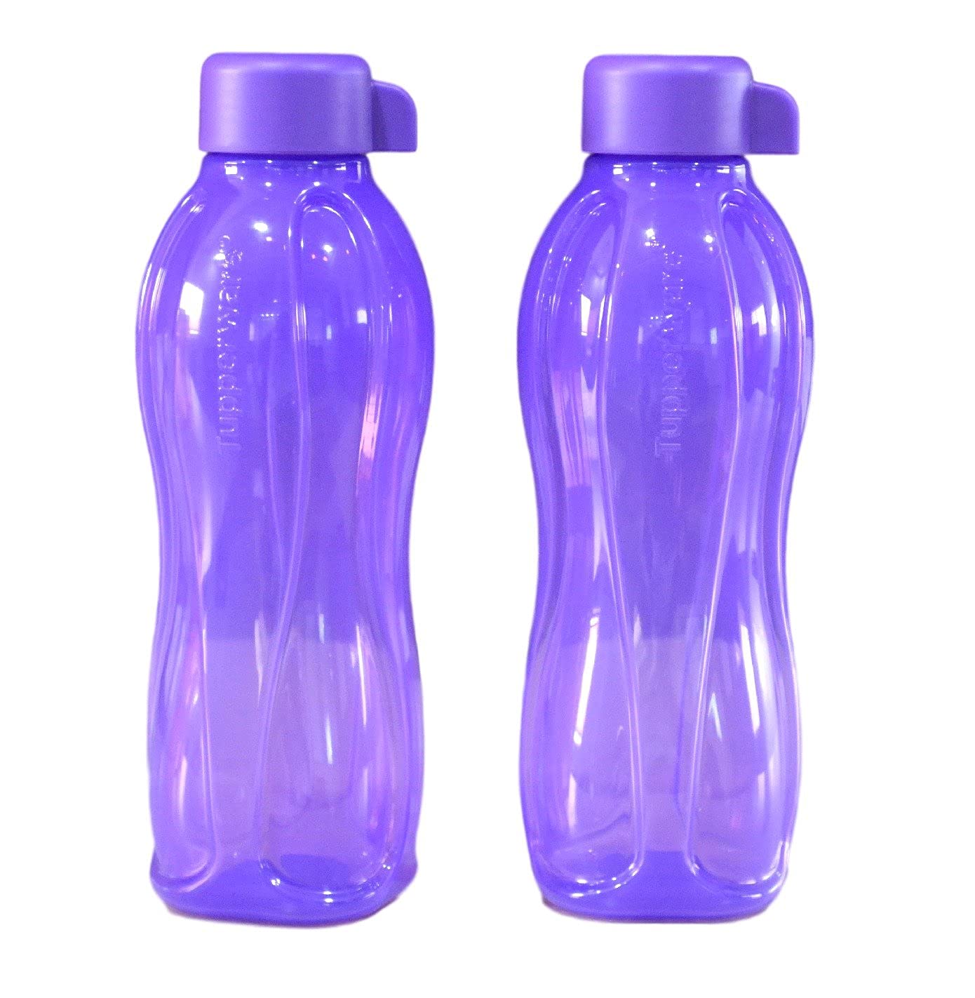Tupperware Aquasafe Plastic Bottle, 500Ml, Set Of 2, Purple