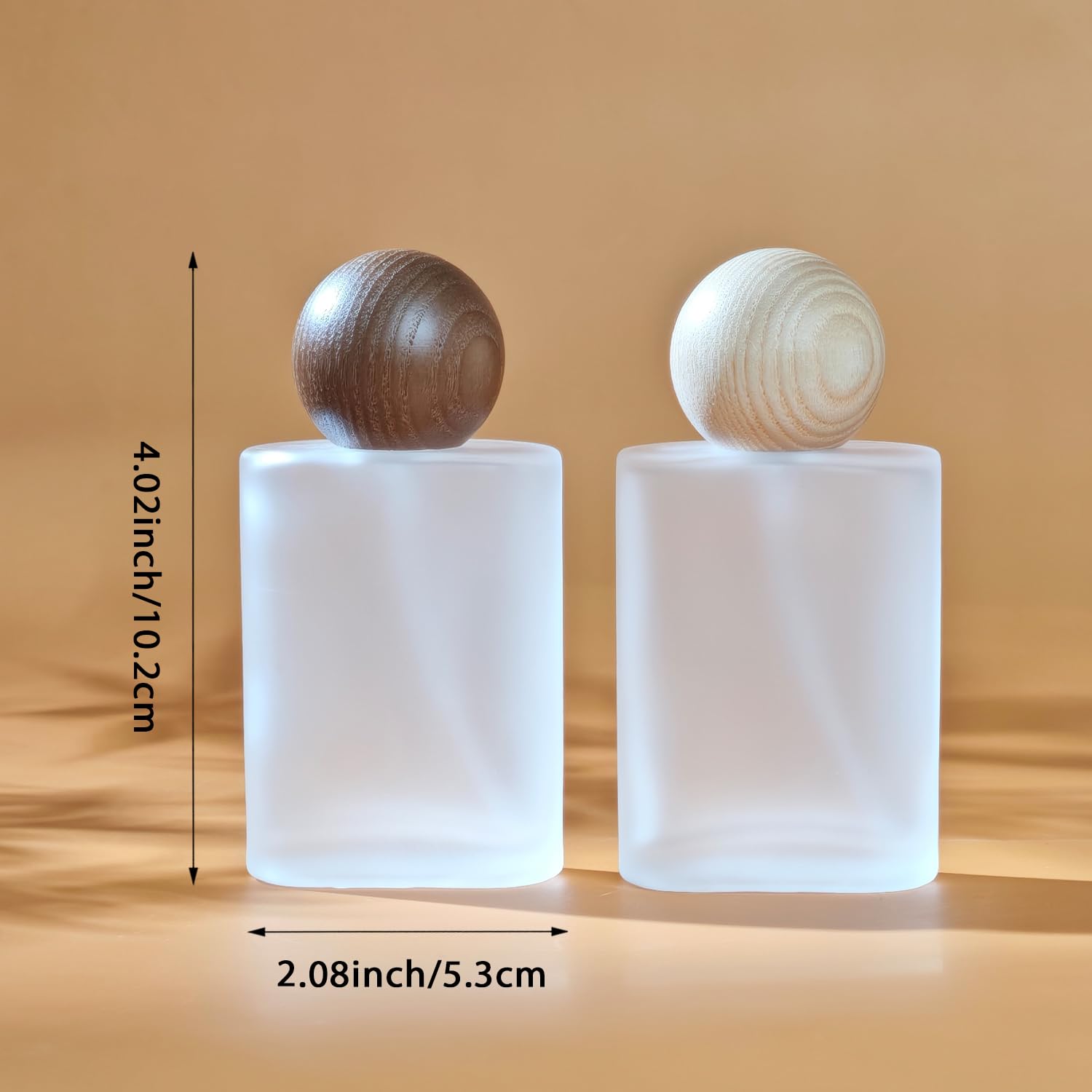 Yerpkefey 50Ml/1.7 Oz Glass Spray Bottle Perfume Atomizer,Travel Vintage Perfume Bottles Empty Refillable Spray Bottle 2Pack (A2
