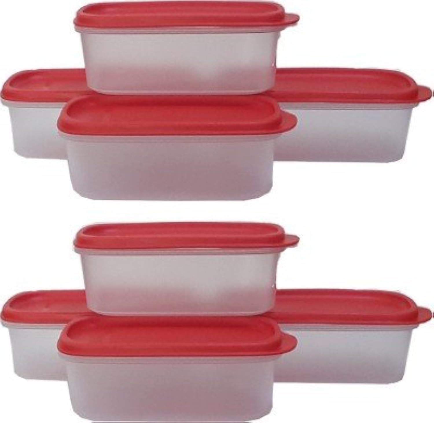 Tupperware Plastic Container Set, 500Ml, Set Of 8, Multicolour