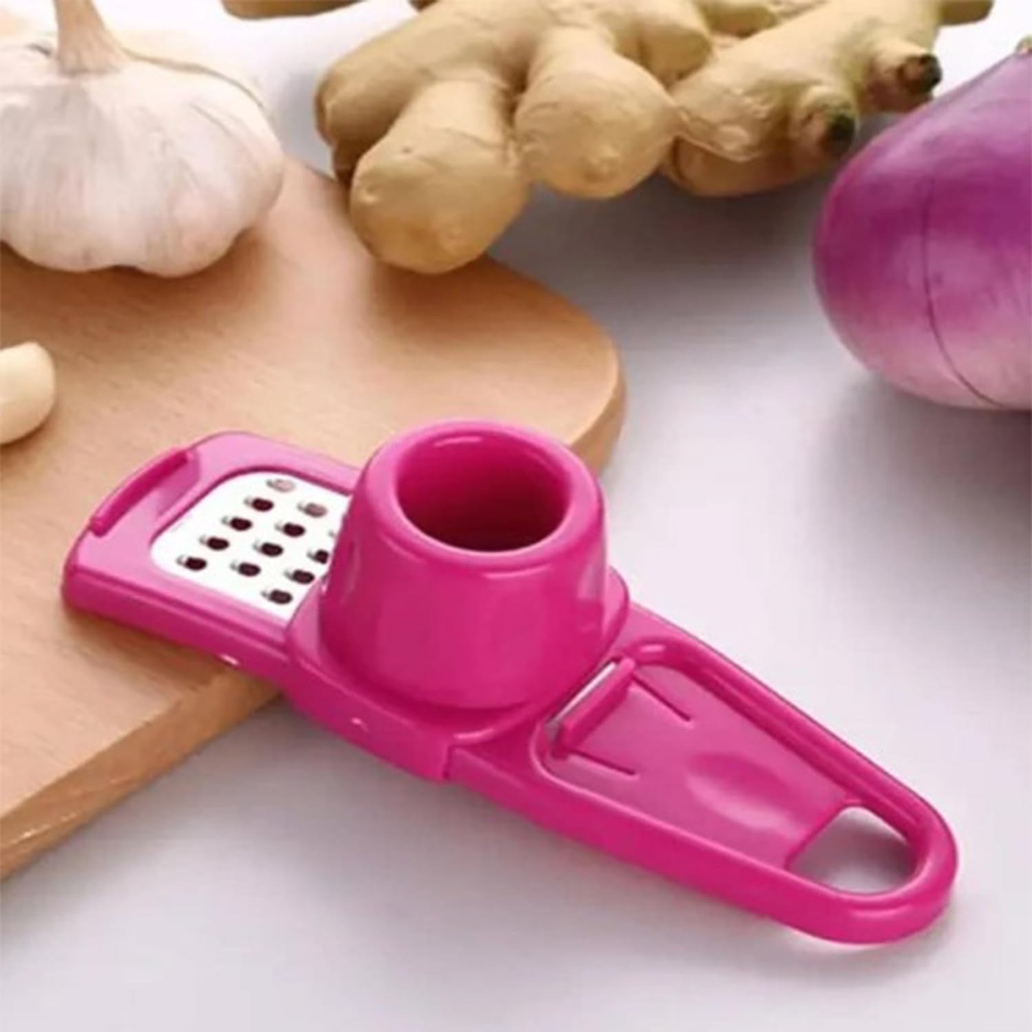 Angel'S Peel Lounge Multipurpose Garlic Mincer And Garlic Crusher Easy Squeeze And Clean Garlic Press Dishwasher Safe Sturdy Gar