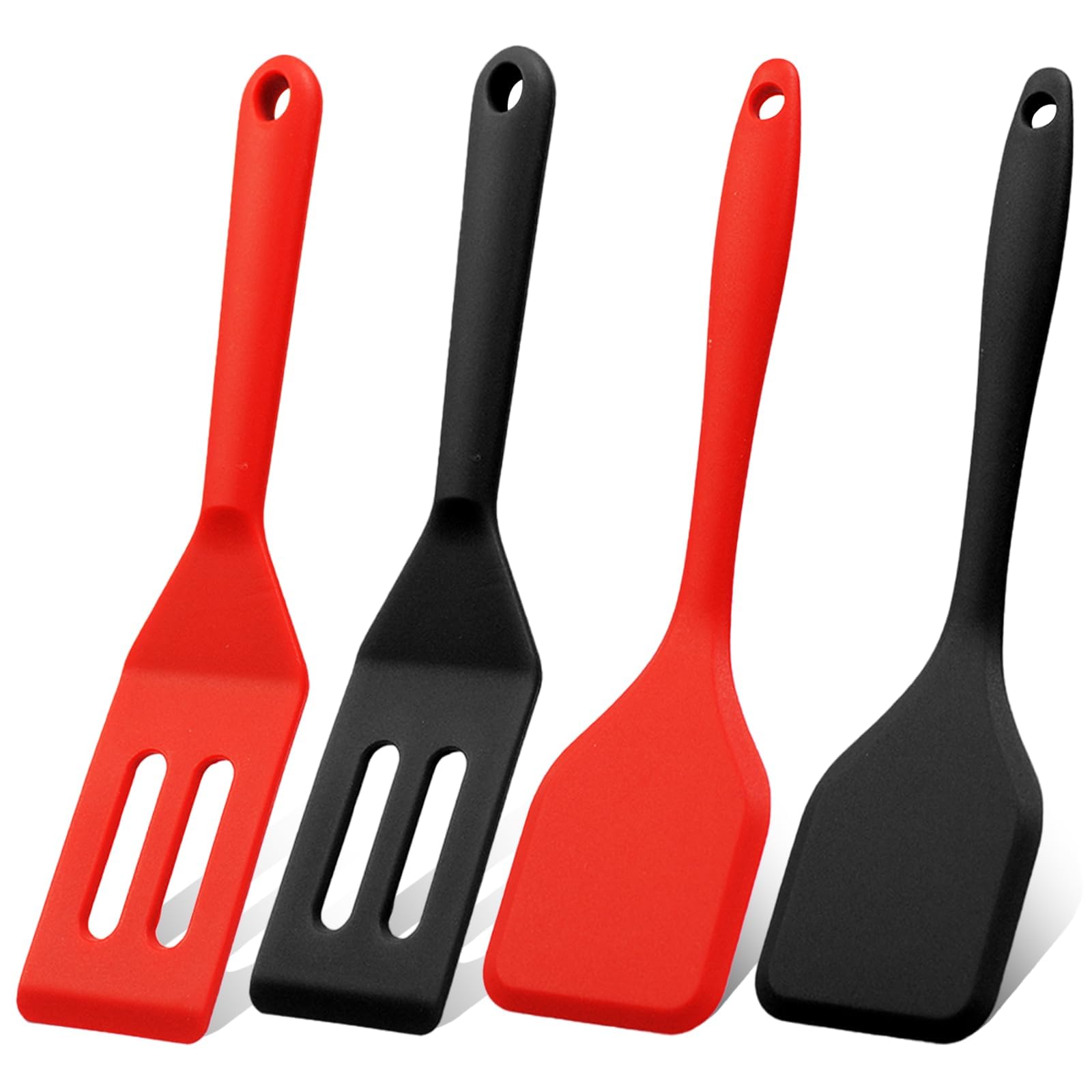 Mini Silicone Brownie Serving Spatula Set Flexible Non Stick Serve Turner Heat Resistant Cooking Spatula For Flip Eggs Crepe Ste