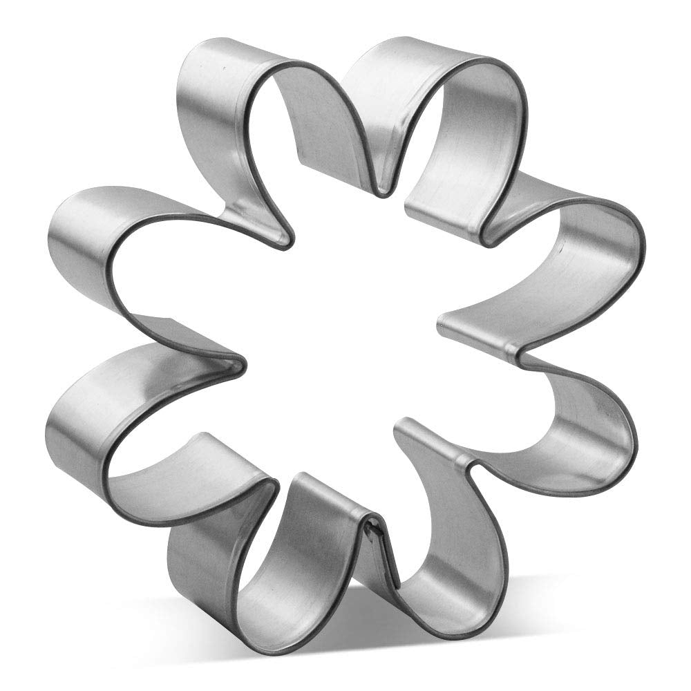 Daisy Cookie Cutter 3 Inch - Made In The Usa - Foose Cookie Cutters Tin Plated Steel Daisy Cookie Mold