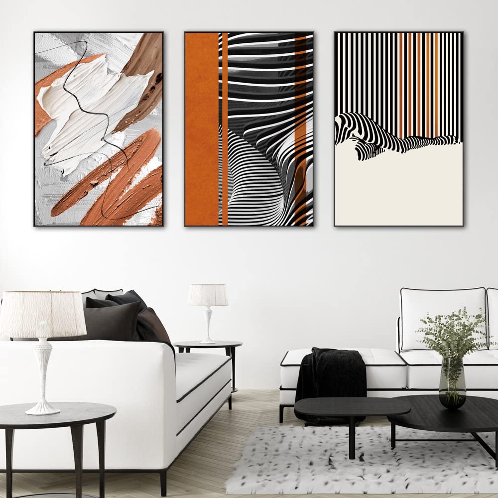 Canvas Wall Art Aesthetic Abstract Graffiti Large 32'' X 24'' Set Of 3 Minimalist Wall Decor Modern Nature Art Posters Prints Fr