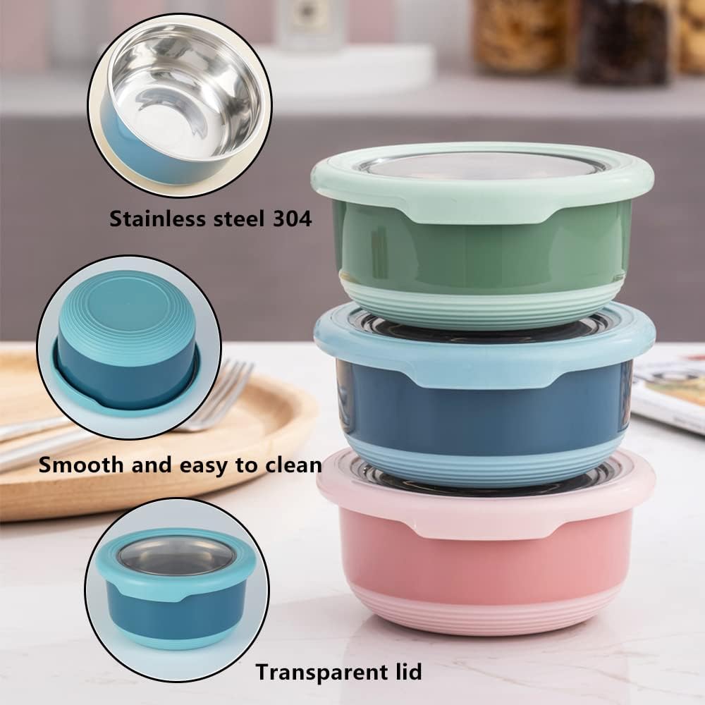Lille Home 7.5 Oz Dressing Containers For Condiments, Salad Dressing, Dips, Stainless Steel Dipping Sauce Cups, Mini Food Storag