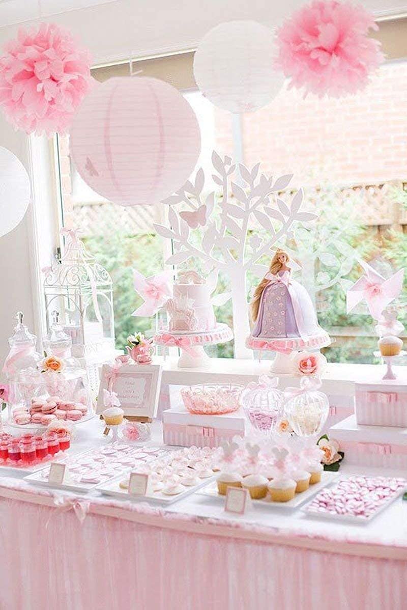 Baby Shower Decorations/Valentines Day Decor Pink Barbie Theme Birthday Party Decorations/Wedding Pink Graduation Party Decorati