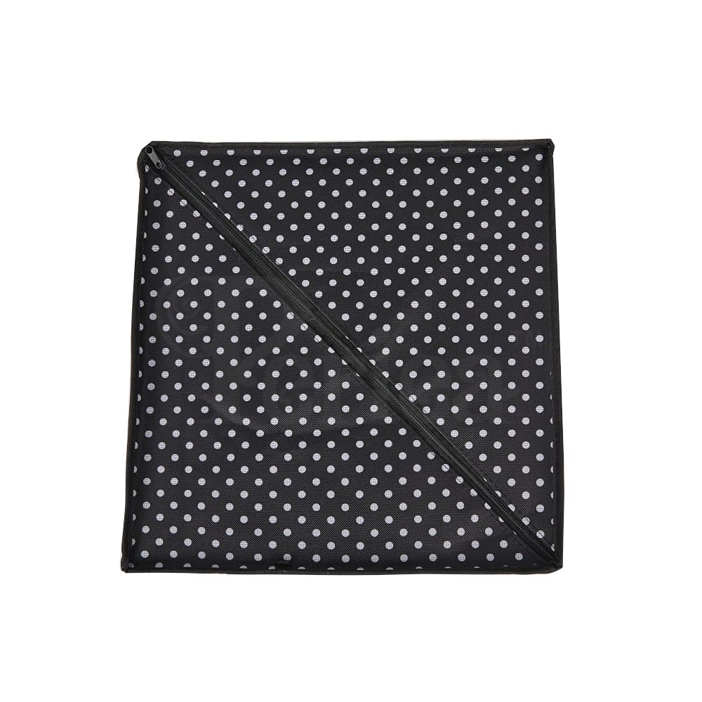 Periea Drawer Organizer Bedroom Underwear 30 Cell 'Fosy' (Premium, Nero con Pois Bianchi)
