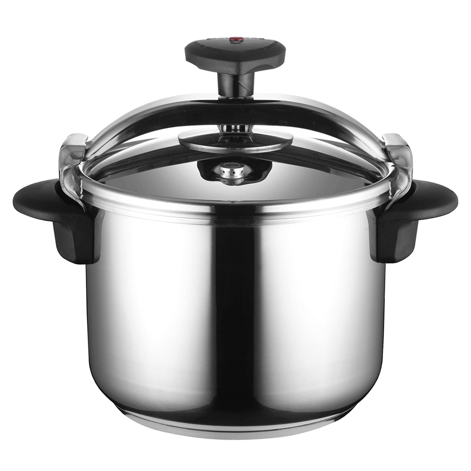 MAGEFESA Star Quick Easy To Use Pressure Cooker, 18/10 Stainless Steel, Suitable for induction. Thermodiffusion bottom, 3 Securi