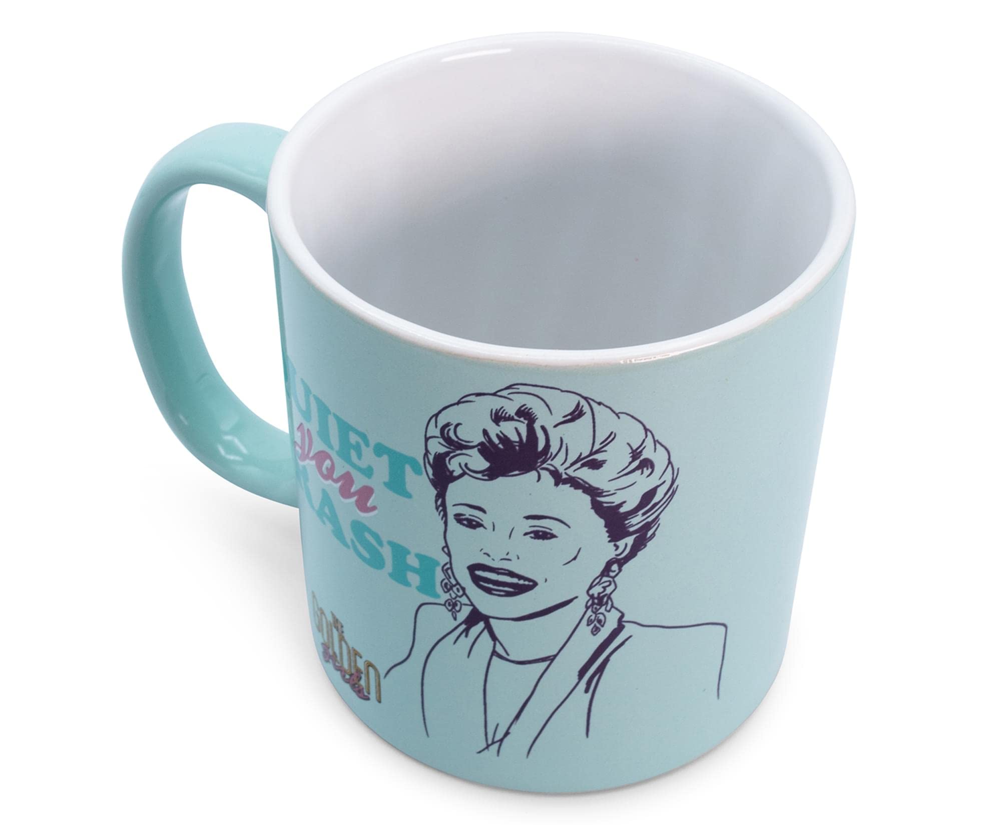 The Golden Girls ''Quiet You Trash'' Ceramic Mug | Holds 20 Ounces