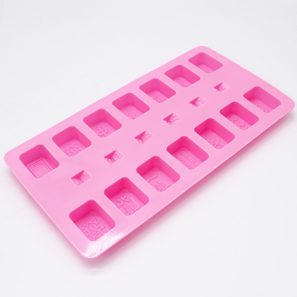 X-Haibei Chinese Mahjong Dice Chocolate Ice Cube Soap Candy Mold Silicone Cake Decor