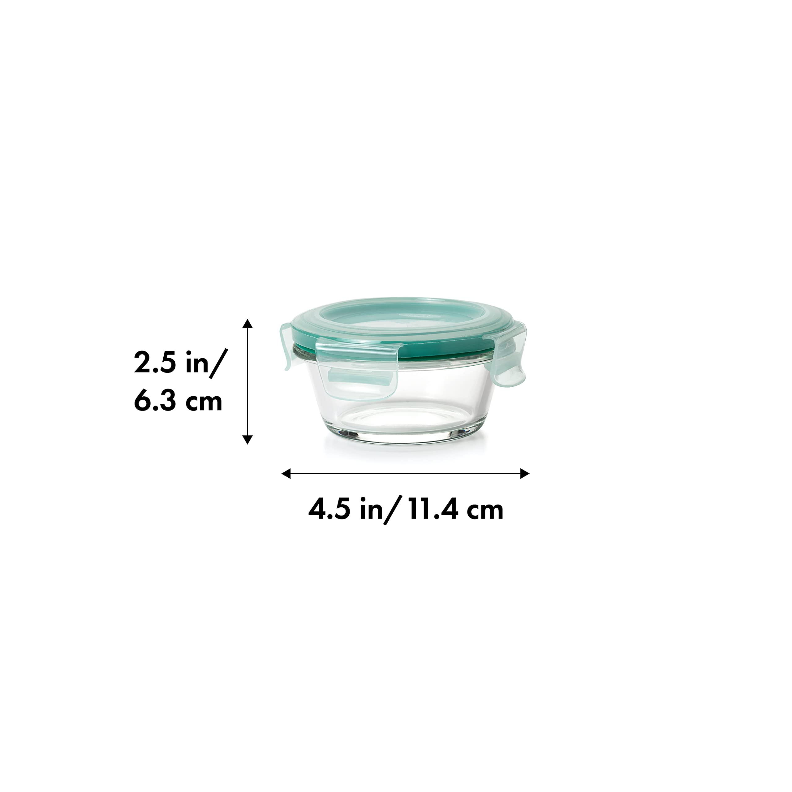 Oxo Good Grips 1 Cup Smart Seal Glass Round Food Storage Container