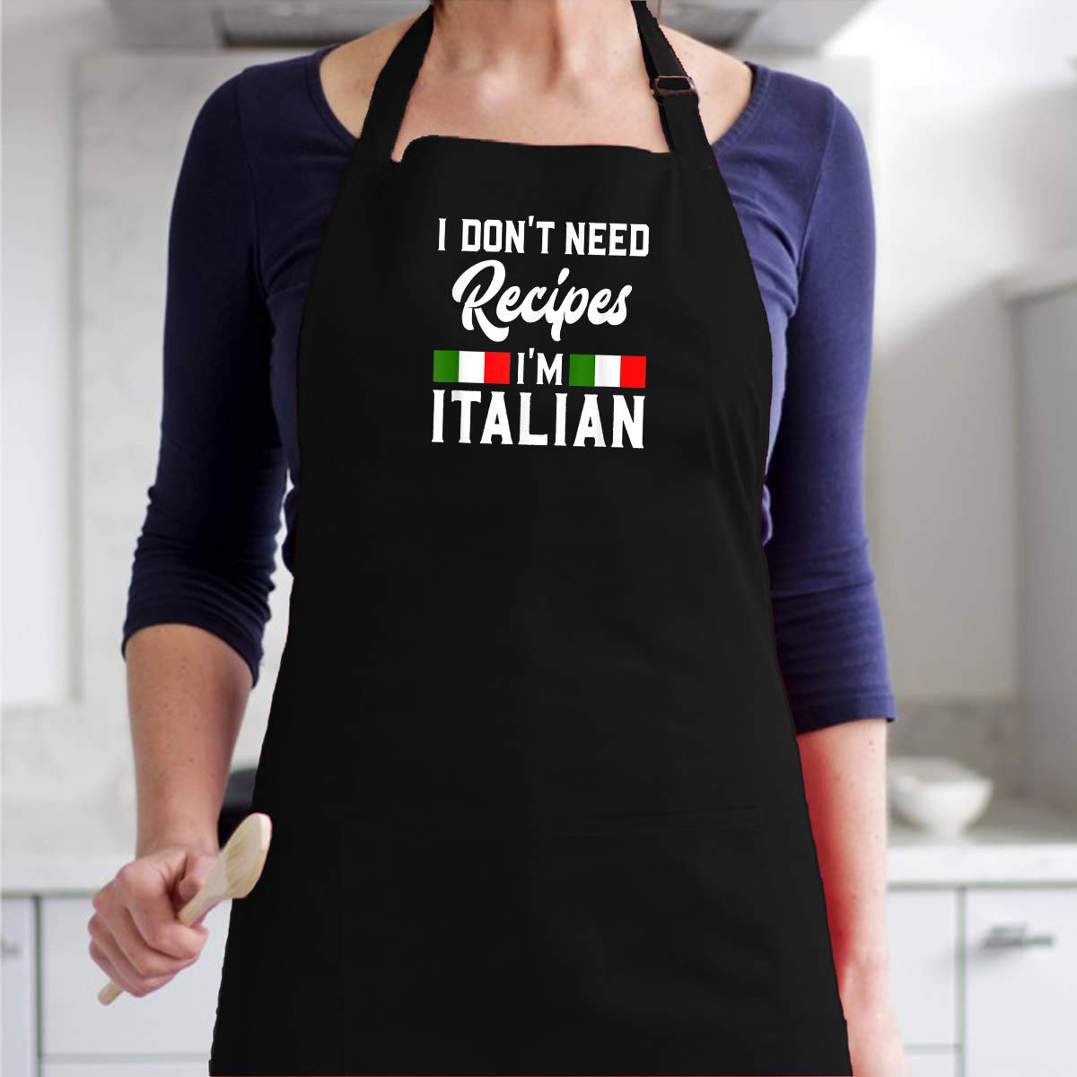 I Don 'T Need Recipes I 'M Italian - Italy Chef Cook Gift Kitchen Apron - Gift On Birthday Presents/Christmas And New Year For Y