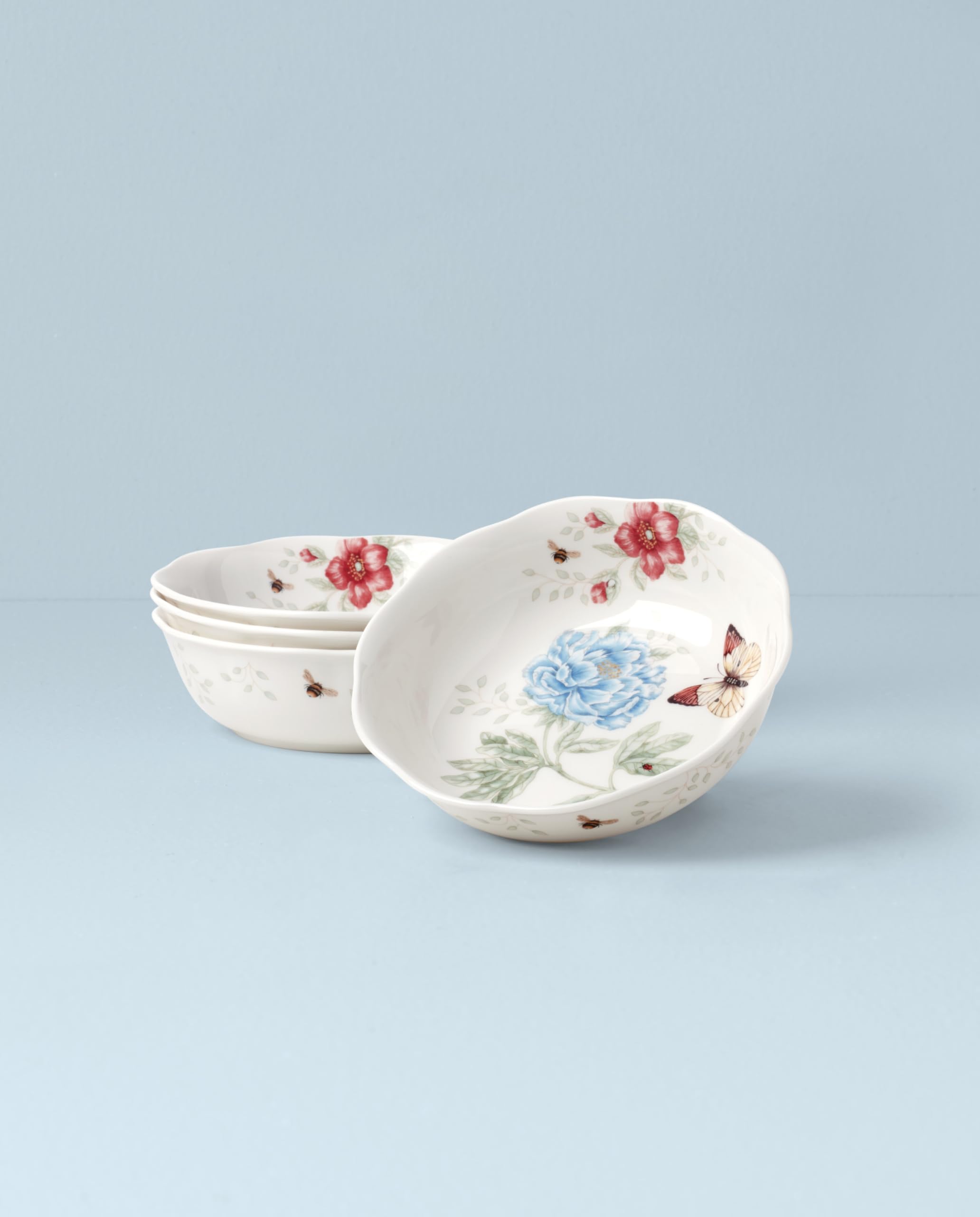 Lenox Butterfly Meadow Soup Bowl, Porcelain, 1.00 LB, Exclusive Color, Model 857702