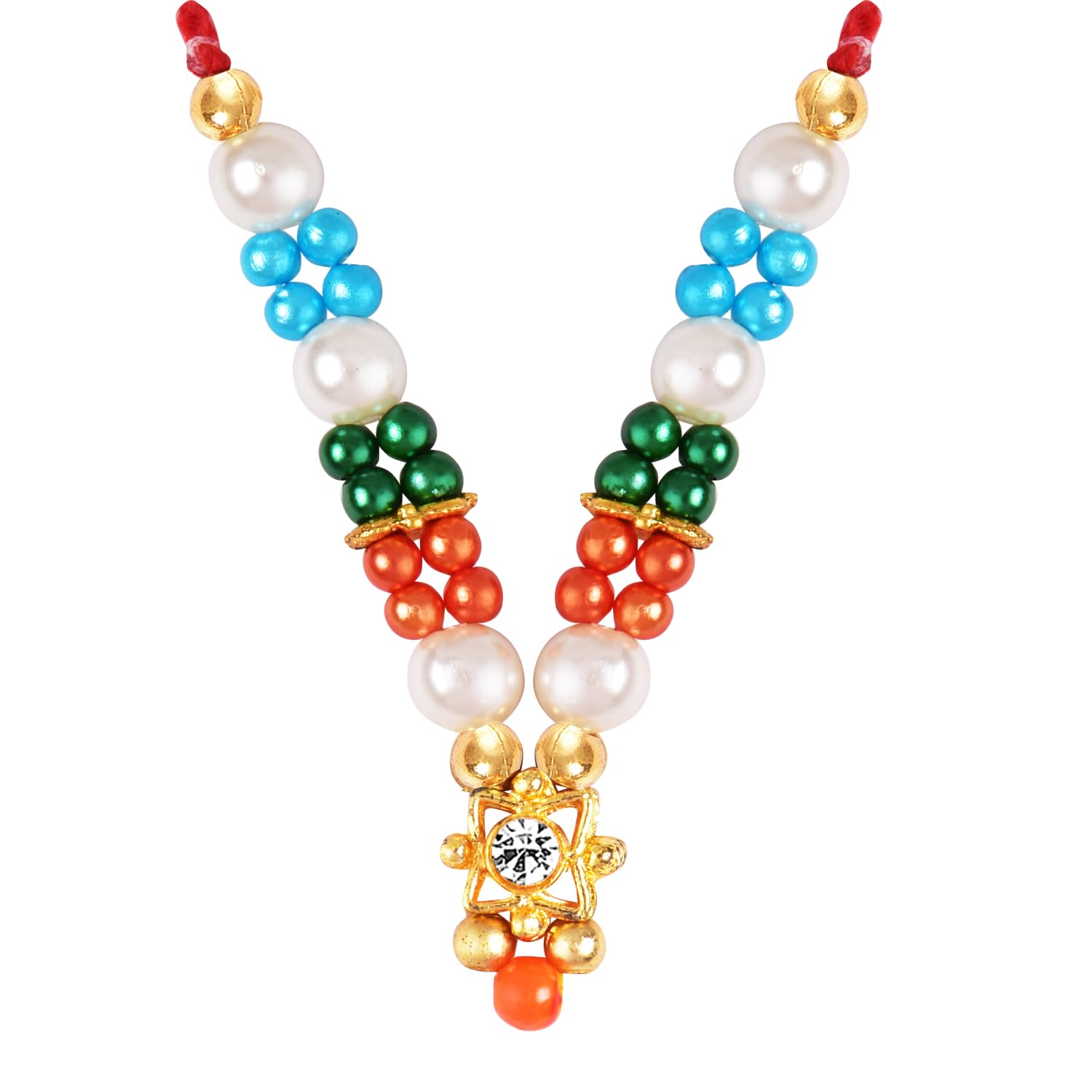 Kitlyn  -   |Necklace For Lakshmi Ganesh Ji/Temple, Home Decor&Gift Decorative Showpiece - 12 Cm