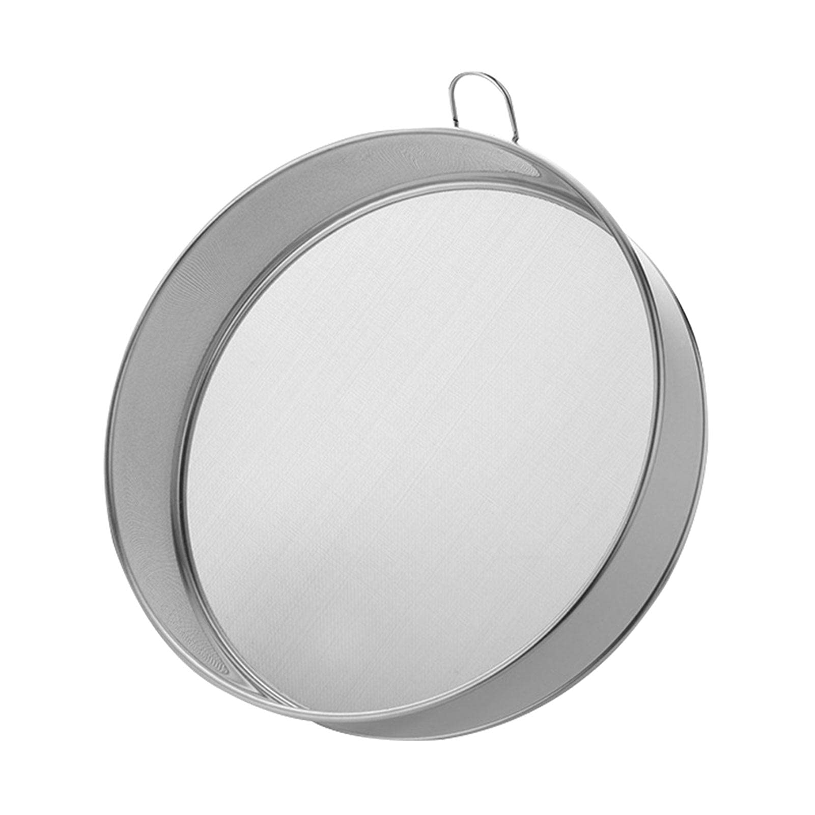 Flour Sieve, Sieve Fine Mesh Kitchen Home Stainless Steel With 80 Mesh Flour Sieve Durable Professional Round(Silver)