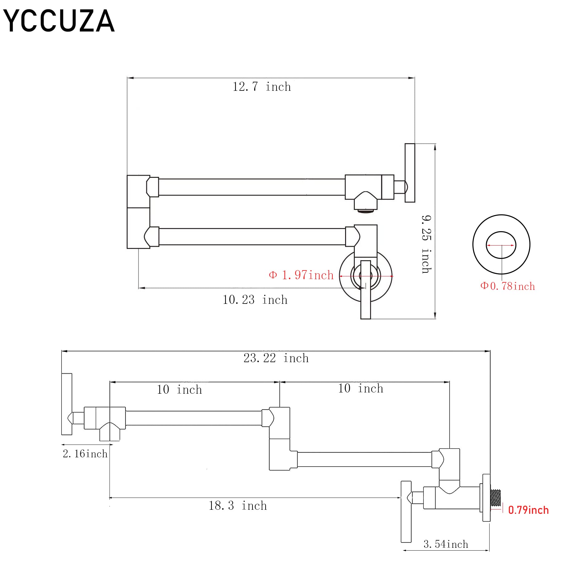 Filter Faucet For Kicten Pot Matte Black Commercial Wall Mount Kitchen Sink Faucet Brass Pot Filler Black Folding Faucet Stainle