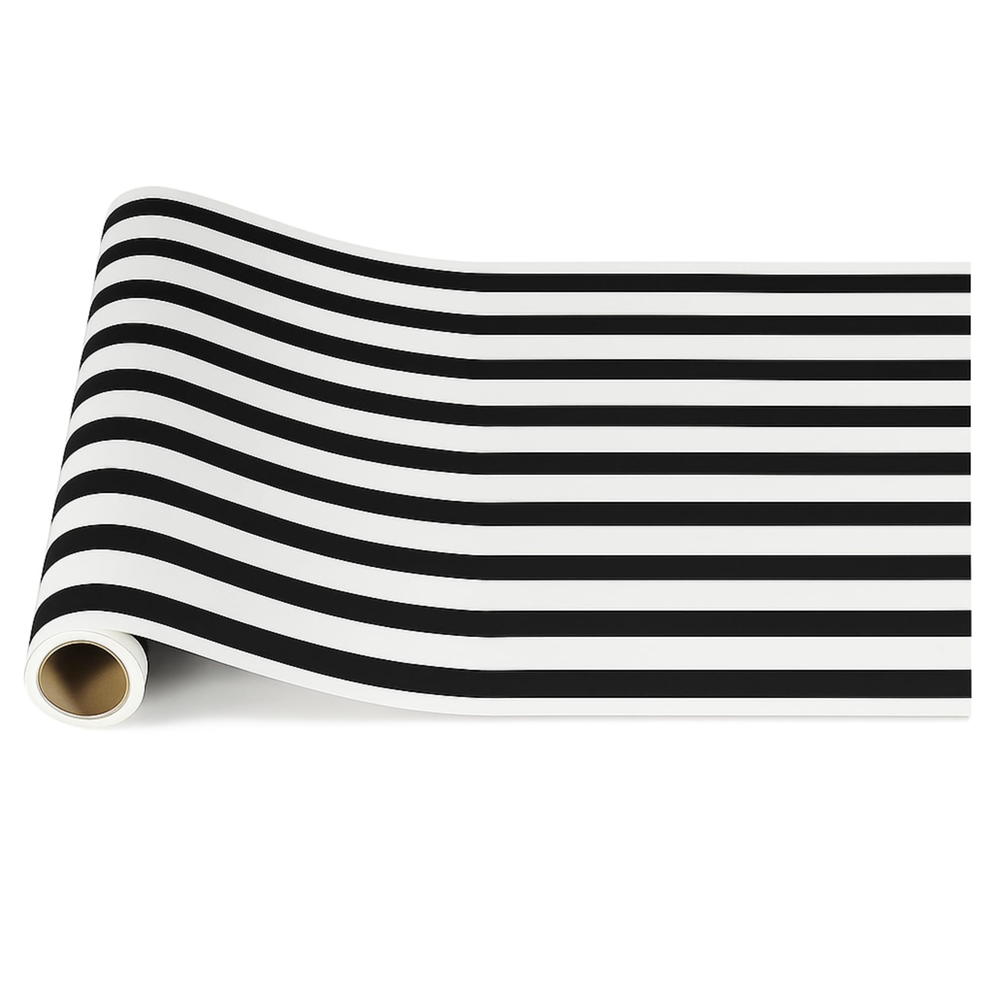 AmazingSpark Yellow Striped Table Runner Roll - 25 Long X 16 Wide Disposable Paper Cabana Striped Table Runner for Birthday Wed