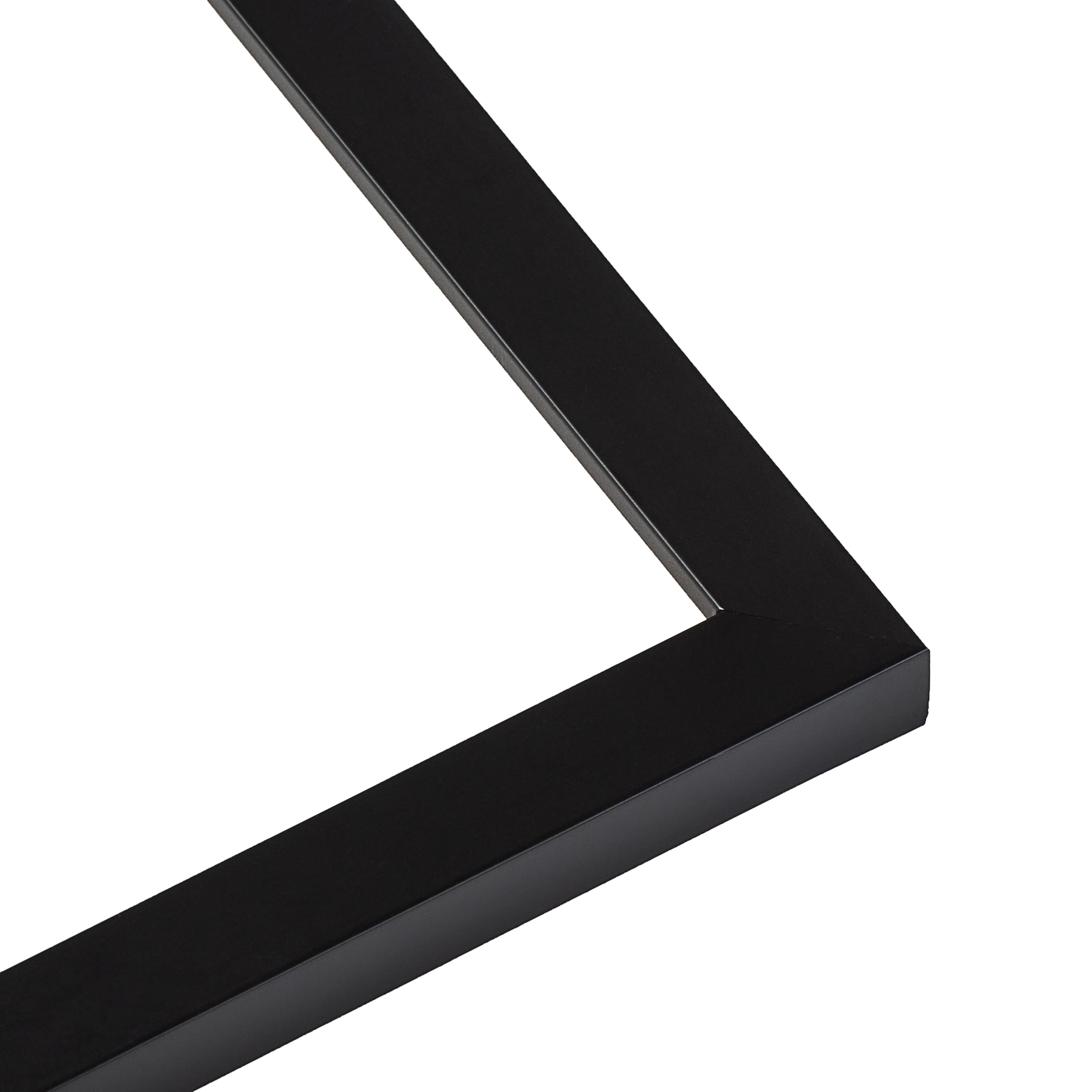 5x15 Frame Black Picture Frame - Complete Modern Photo Frame Includes UV Acrylic Shatter Guard Front, Acid Free Foam Backing Boa