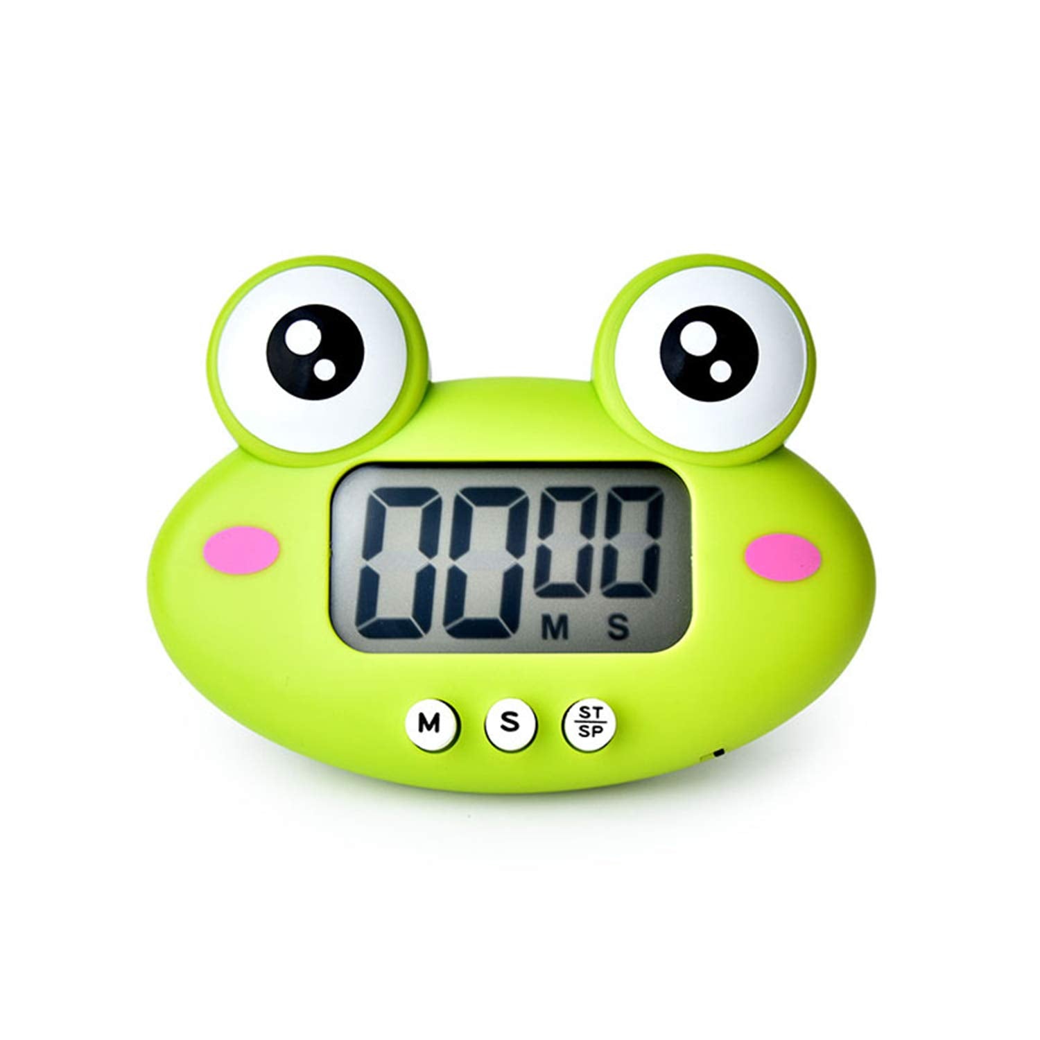 Kitchen Timer, Cute Cartoon Animal Countdown Timer, Digital Cooking with Magnetic, LCD Large-Screen Visual Clock, Hangable Alarm Clock with Stand,for Cooking Bake Sport Game (Timer-QW)
