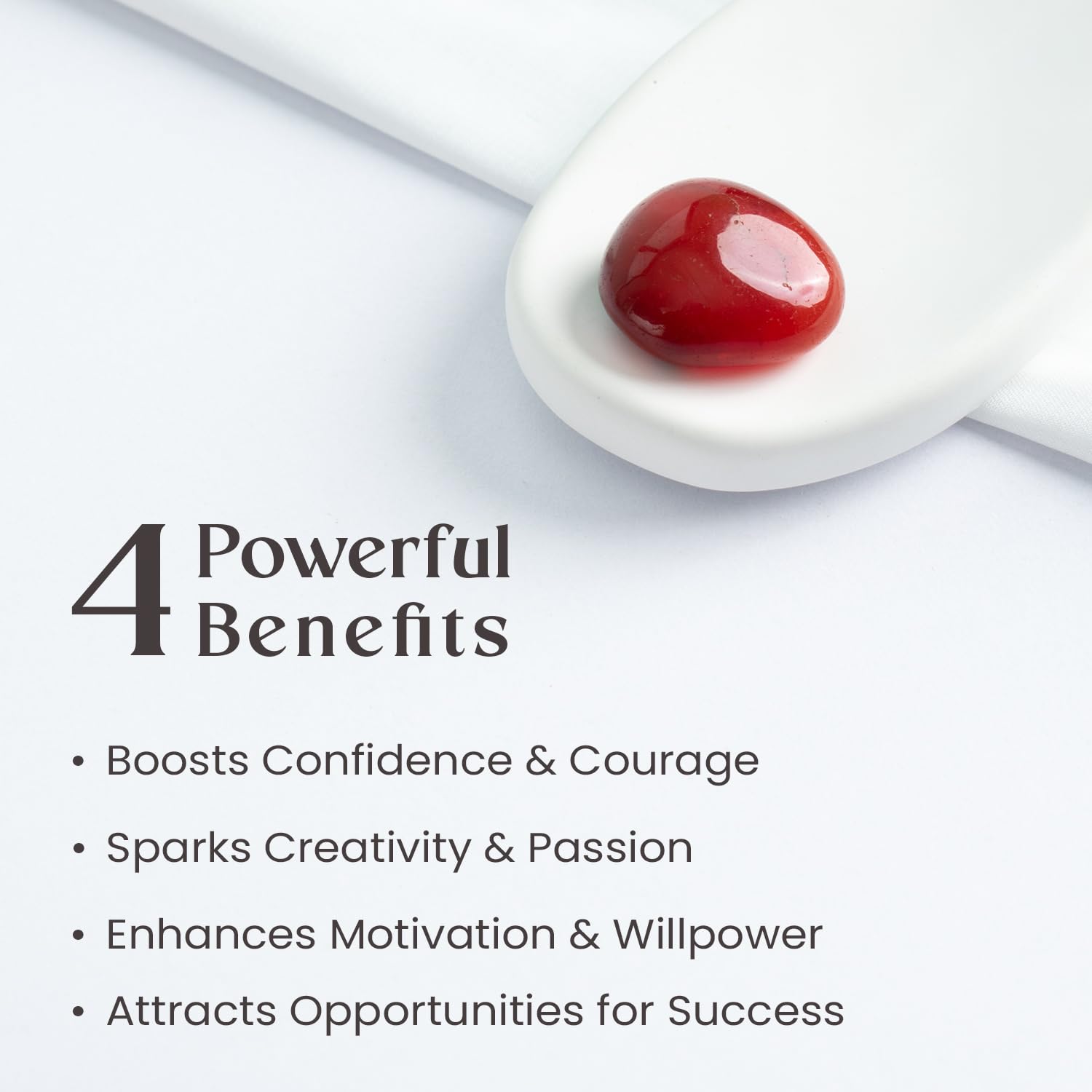 Astrotalk Carnelian Tumble | Boosts Confidence, Courage & Creativity | Enhances Motivation, Passion & Willpower | Attracts Success & Opportunities | Home & Office Decor | Gift for Man & Woman