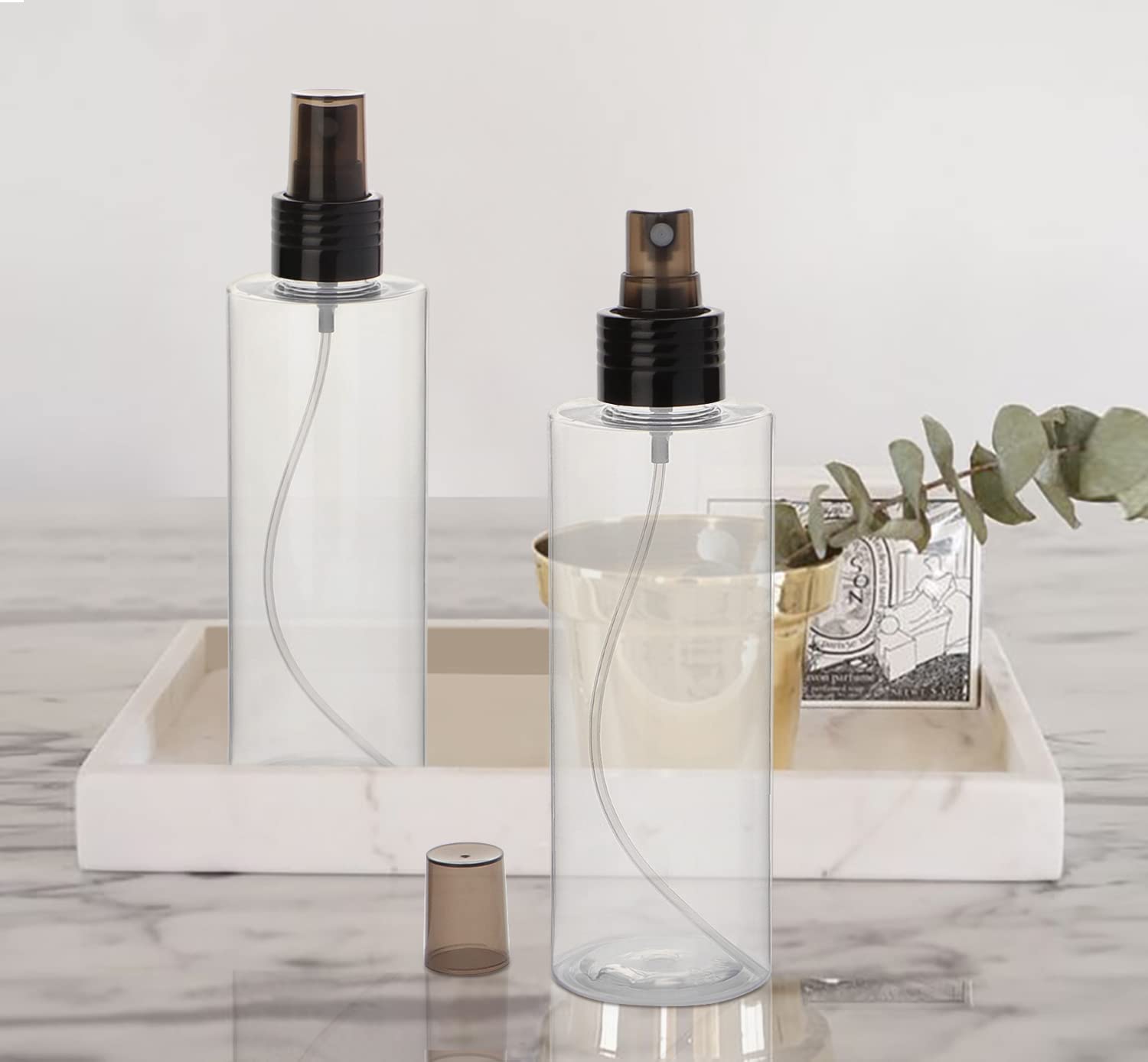 Yebeauty Empty Spray Bottles For Essential Oils, 3.4Oz Refillable Clear Plastic Misting Spray Bottles Atomizer Fine Mister Spray