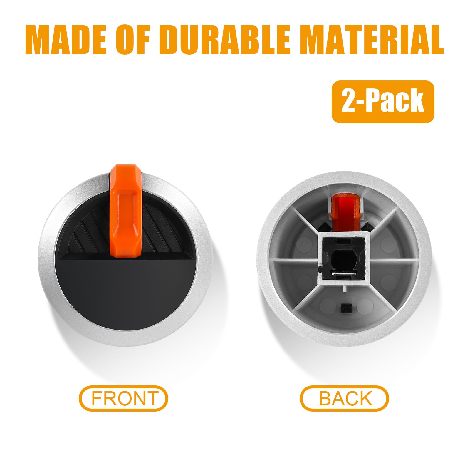 Lsbabq Grill Gas Control Knobs, Replacement Parts For Blackstone 17'' 22'' 28'' 36'' Gas Griddle,Grill Valve Griddle Knobs, 2 Pa