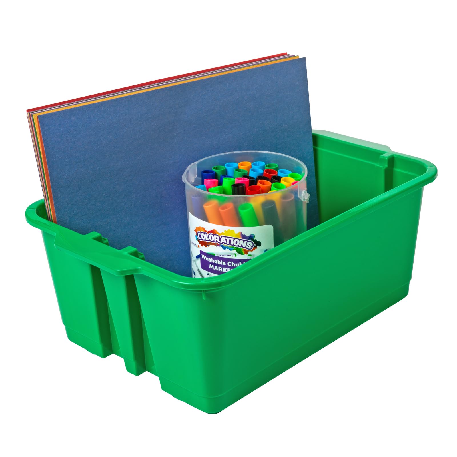 Really Good Stuff Group Colors For 6 - Classroom Stacking Bins - 6 Bins