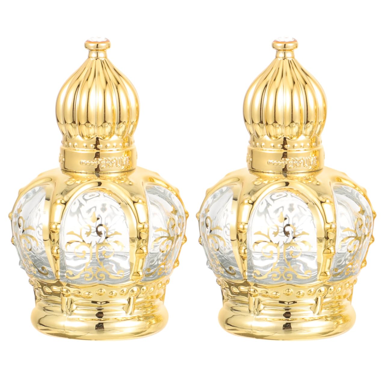 jojofuny Essential Oil Roller Bottles 2 Pack 2.63 in Refillable Glass Vials with Stainless Steel Ball Roll on Bottles for Perfum