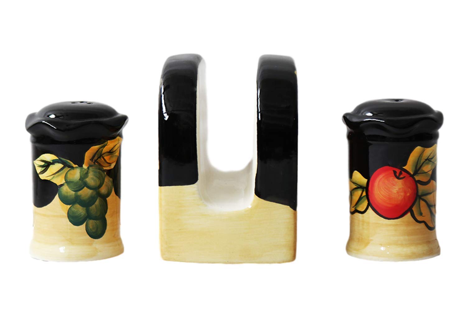 Salt And Pepper Shakers With Napkin Holder