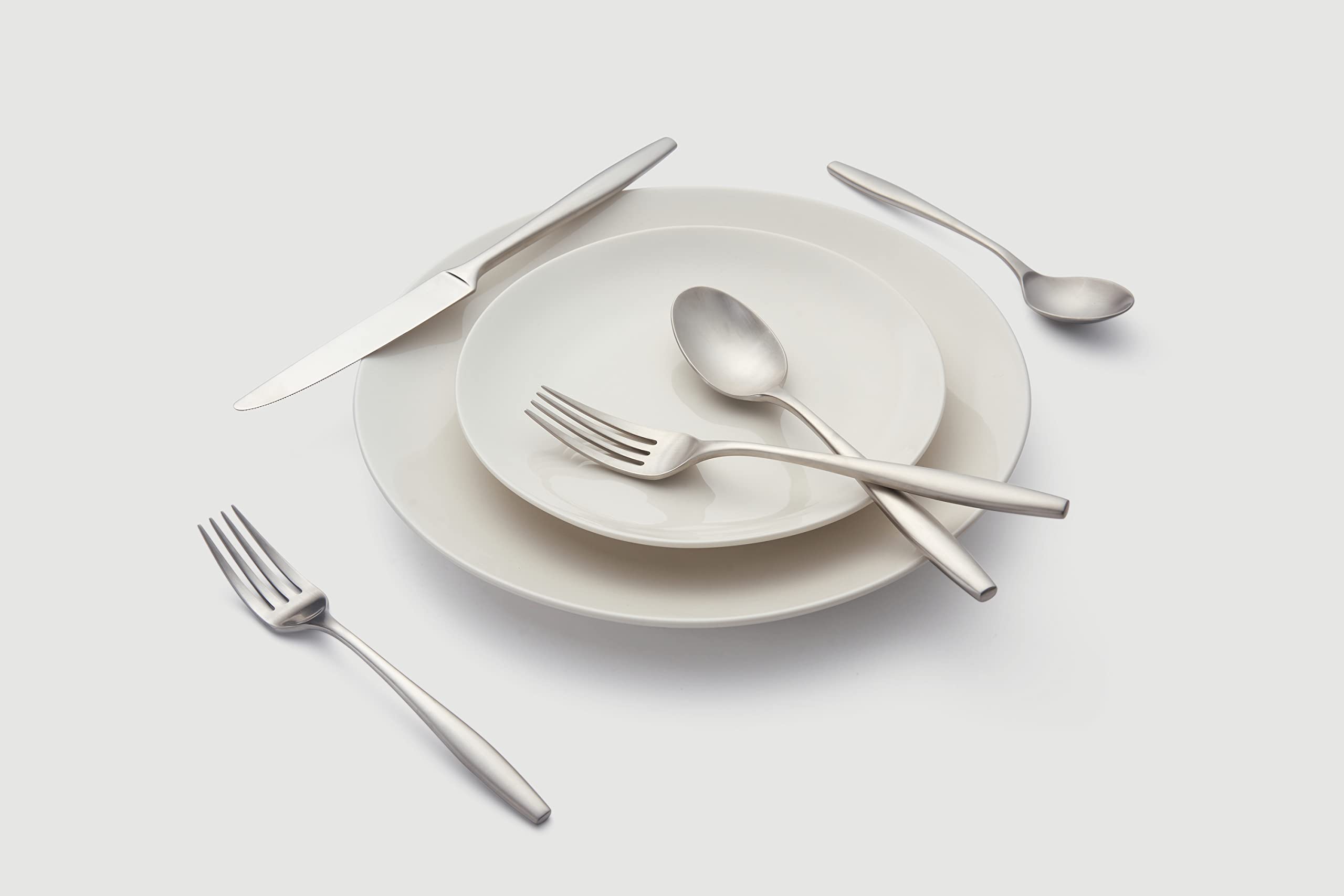 Cambridge Silversmiths Katerina Satin 20-Piece Flatware Set, Service For 4,Silver