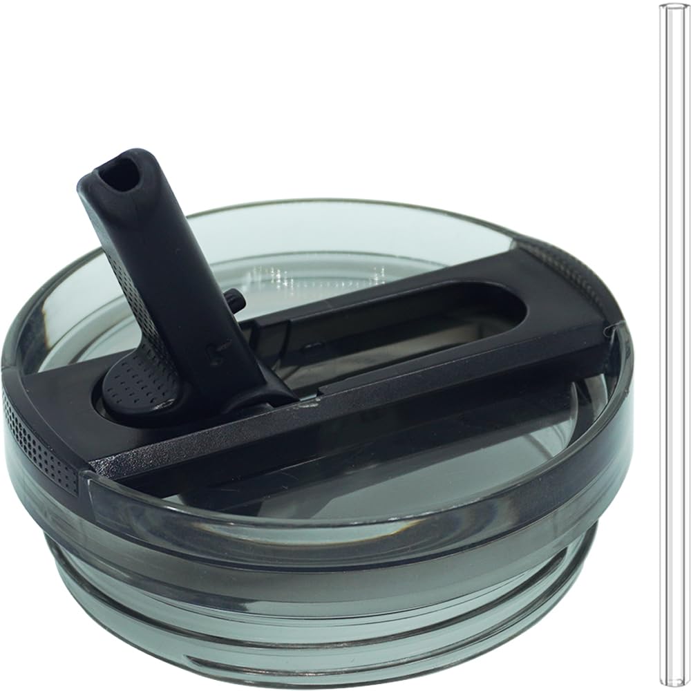 Dreamfocus 64 oz Leak Proof Flip Straw Lid Replacement for Stanley 64 oz Quencher H2.0 and ProTour Tumbler