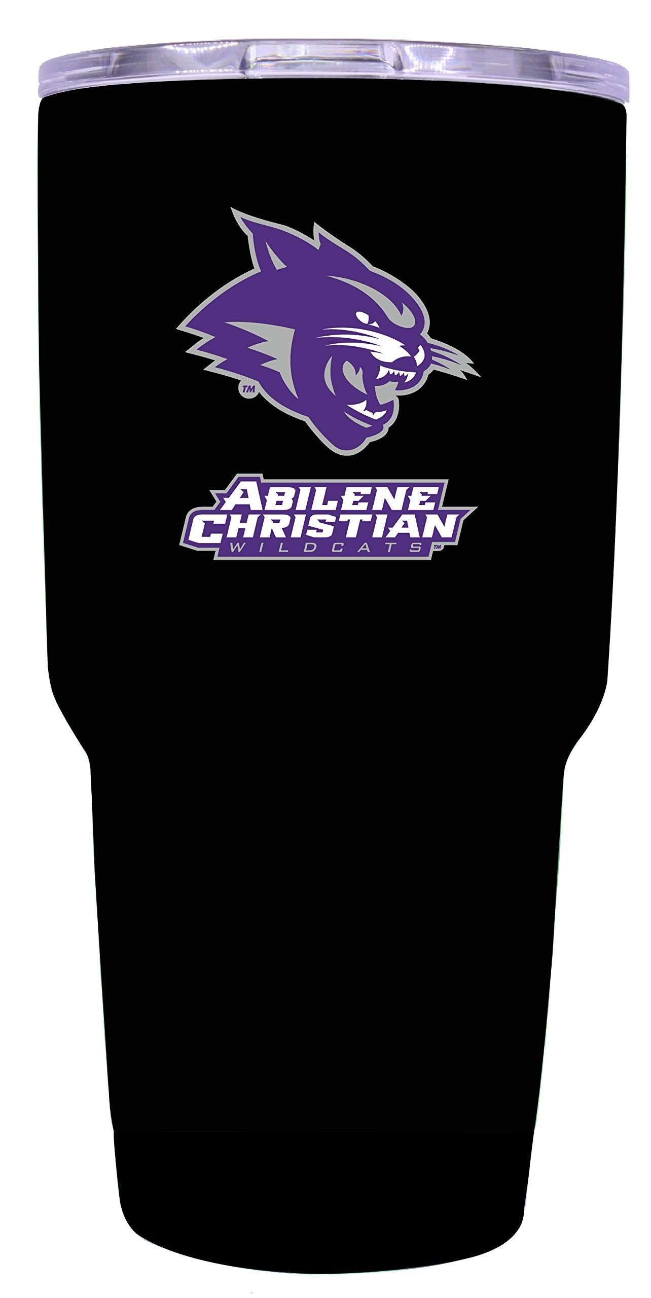 R And R Imports Abilene Christian University 24 Oz Black Insulated Stainless Steel Tumbler Officially Licensed Collegiate Produc