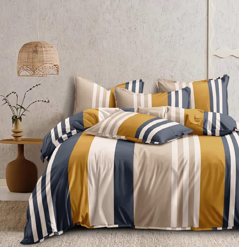 Sitting Style? 400Tc 1 Reversible Comforter Super King Size108 X 108 Both Side Same Print 1 Bedsheet King Size 108 * 108 Inches 
